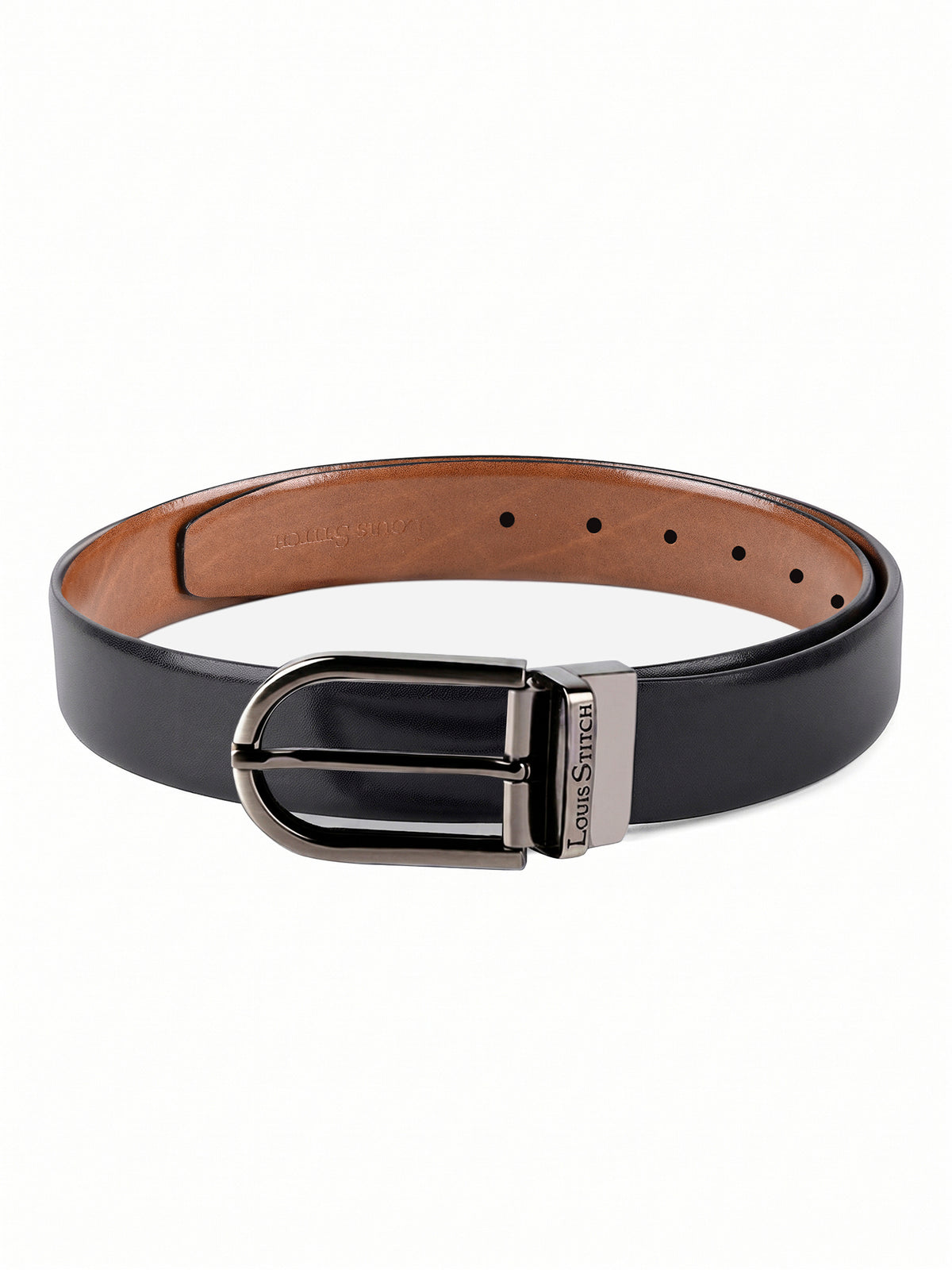 Handcrafted Spanish Leather Reversible Belt For Men
