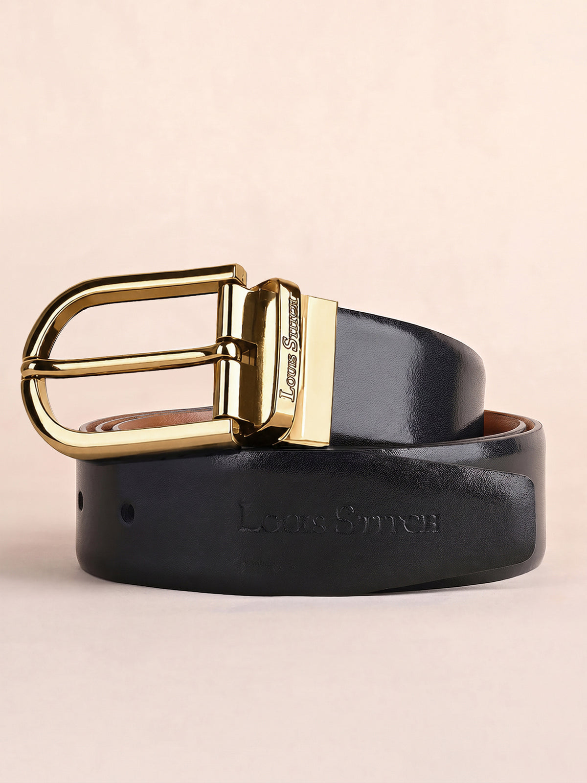 Handcrafted Spanish Leather Reversible Belt For Men