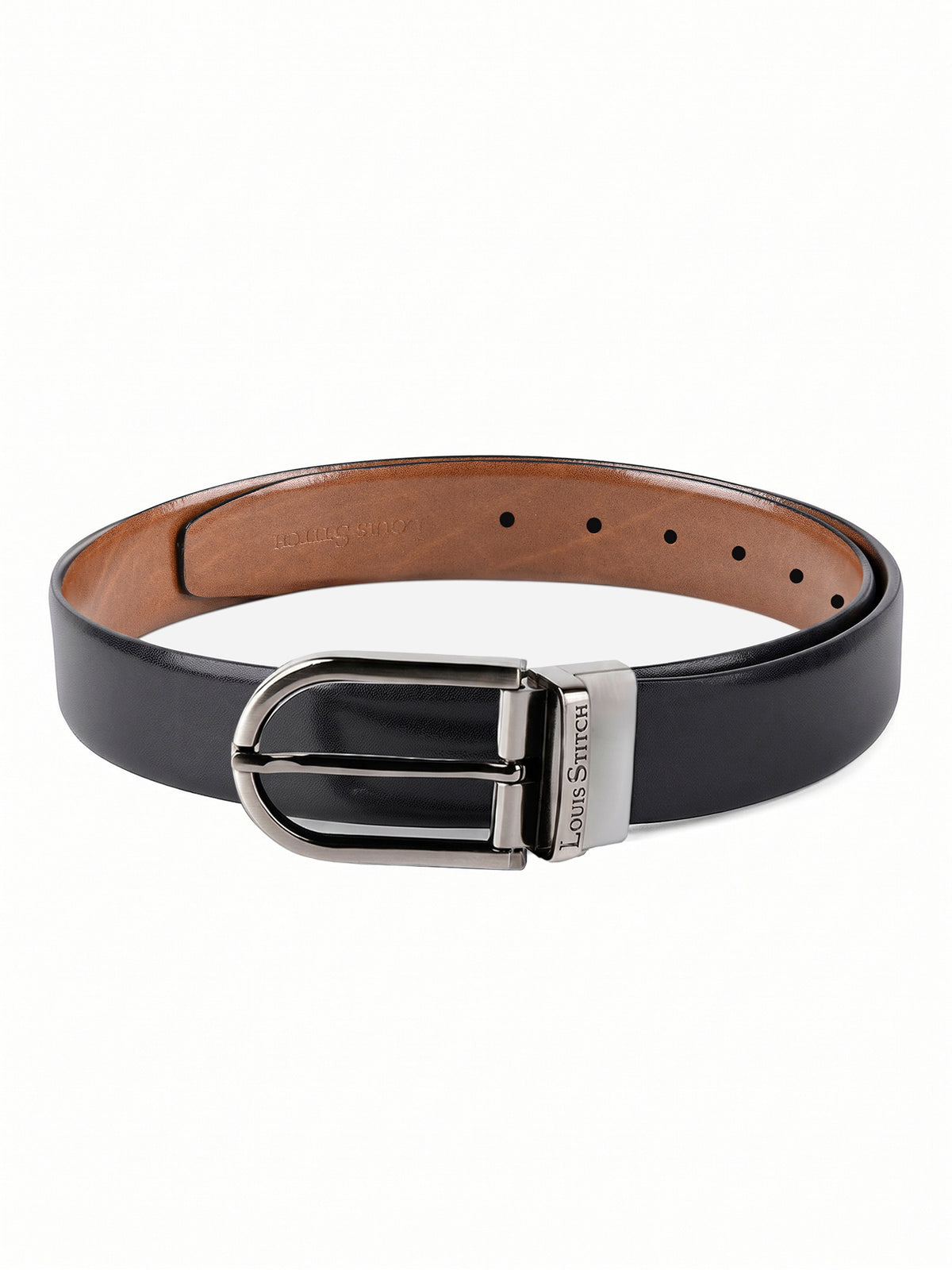 Handcrafted Spanish Leather Reversible Belt For Men