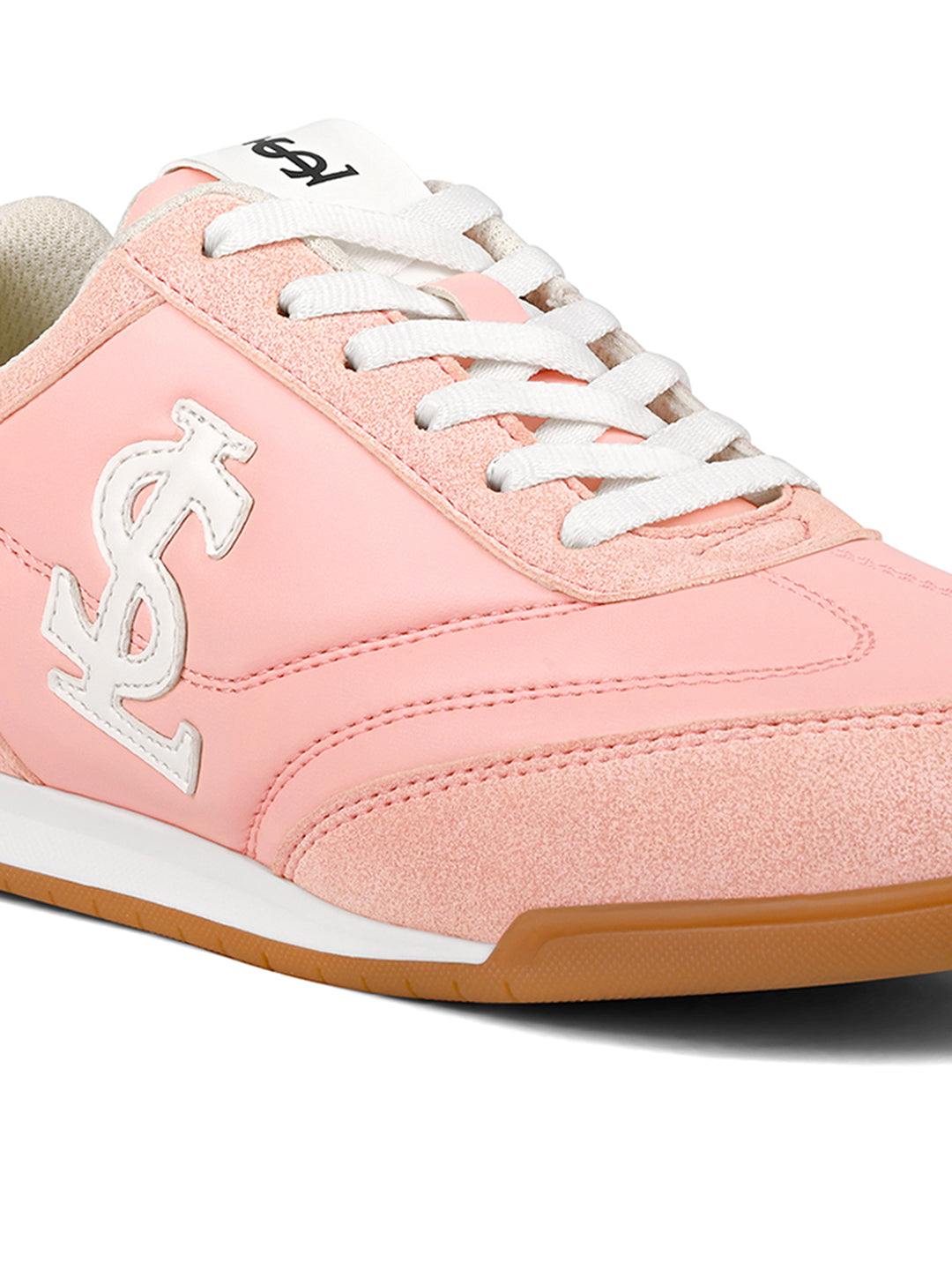 Women's Pink Lightweight and Comfortable Casual Lace-Up Sneakers