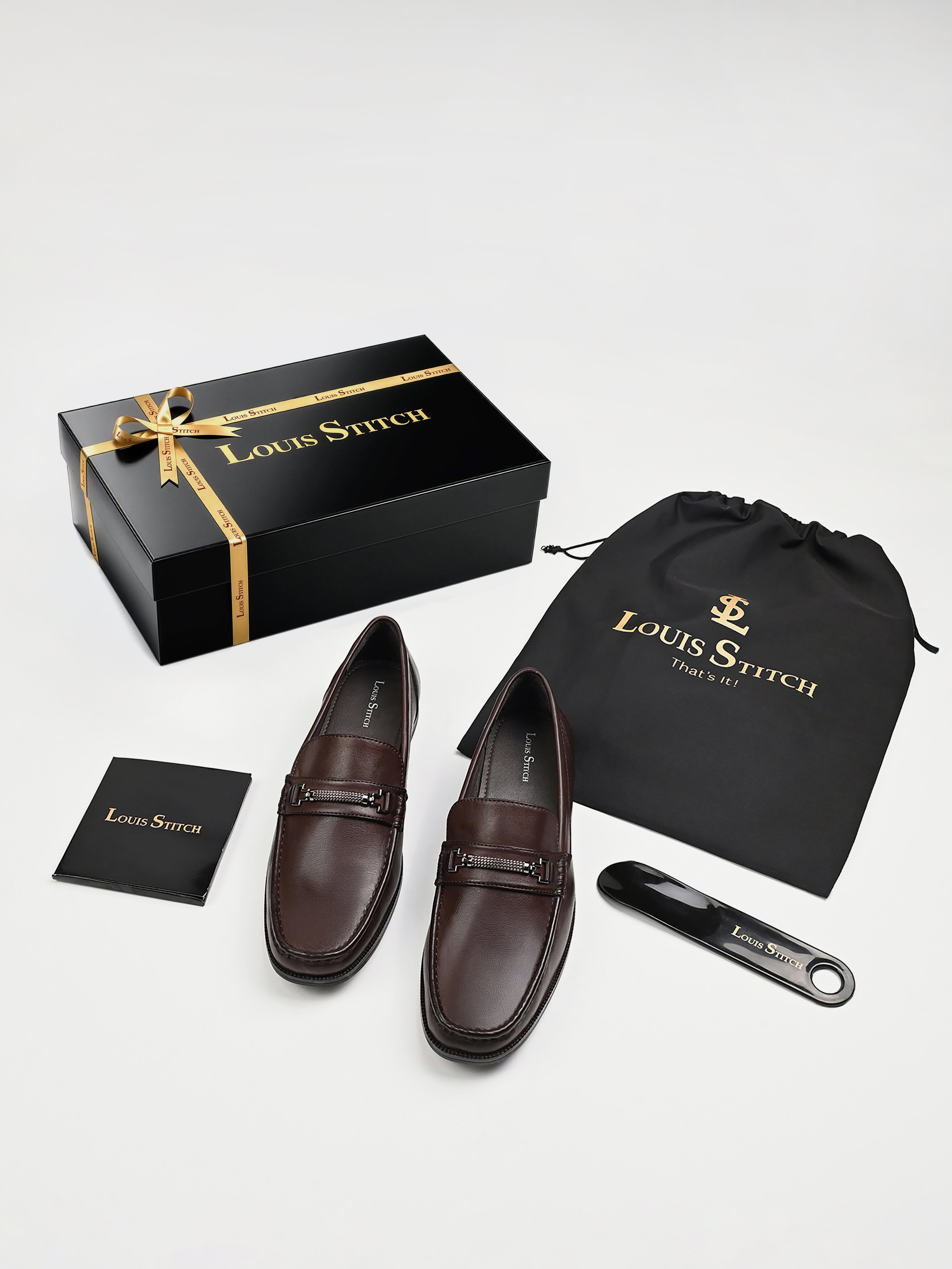Brunette Brown Formal Slip-On Driving Loafers
