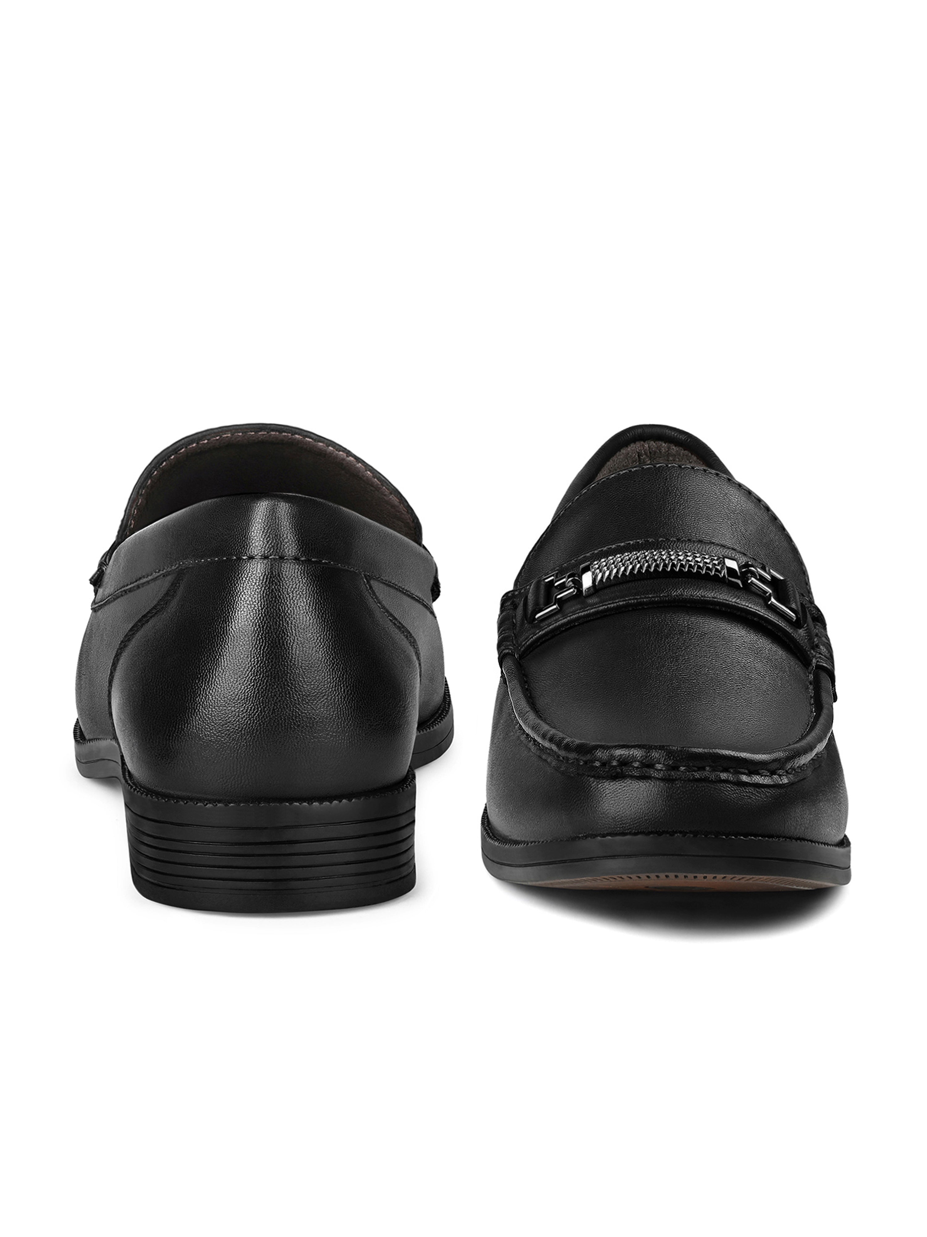 Jet Black Formal Slip-On Driving Loafers
