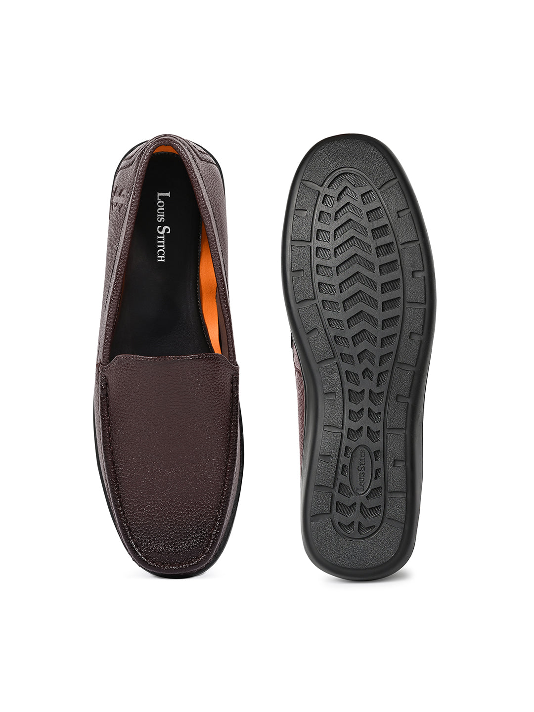 Brunette Brown Ultra Lightweight Slip-On Formal Loafers