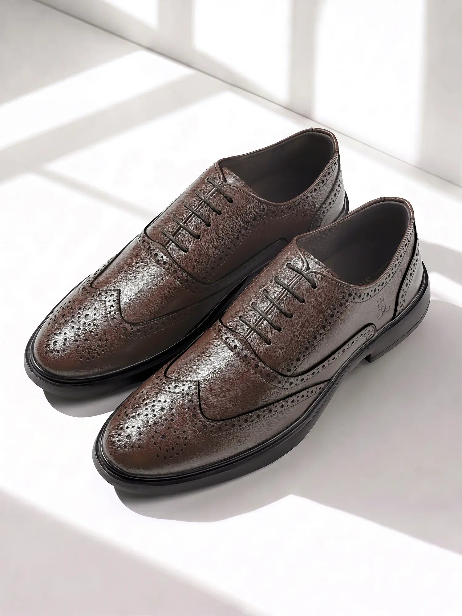 Brunette Brown Formal Brogue Shoes