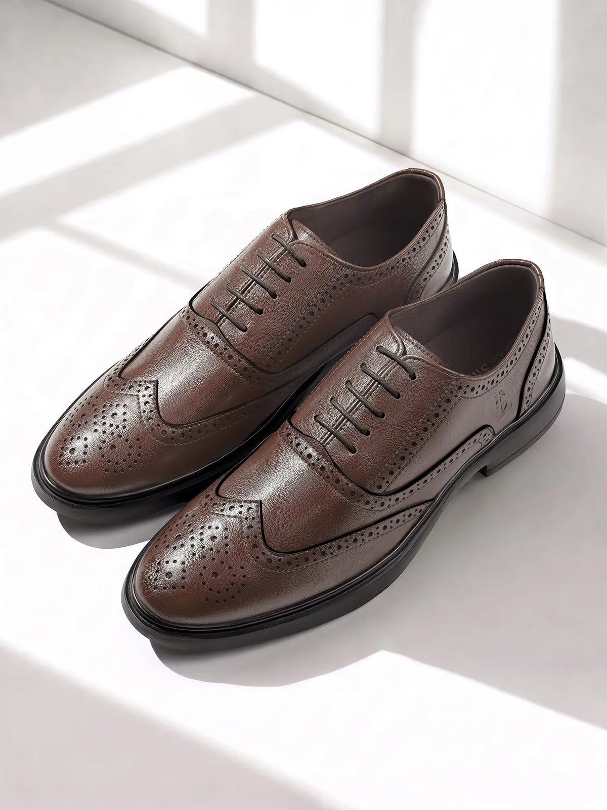 Brunette Brown Formal Brogue Shoes