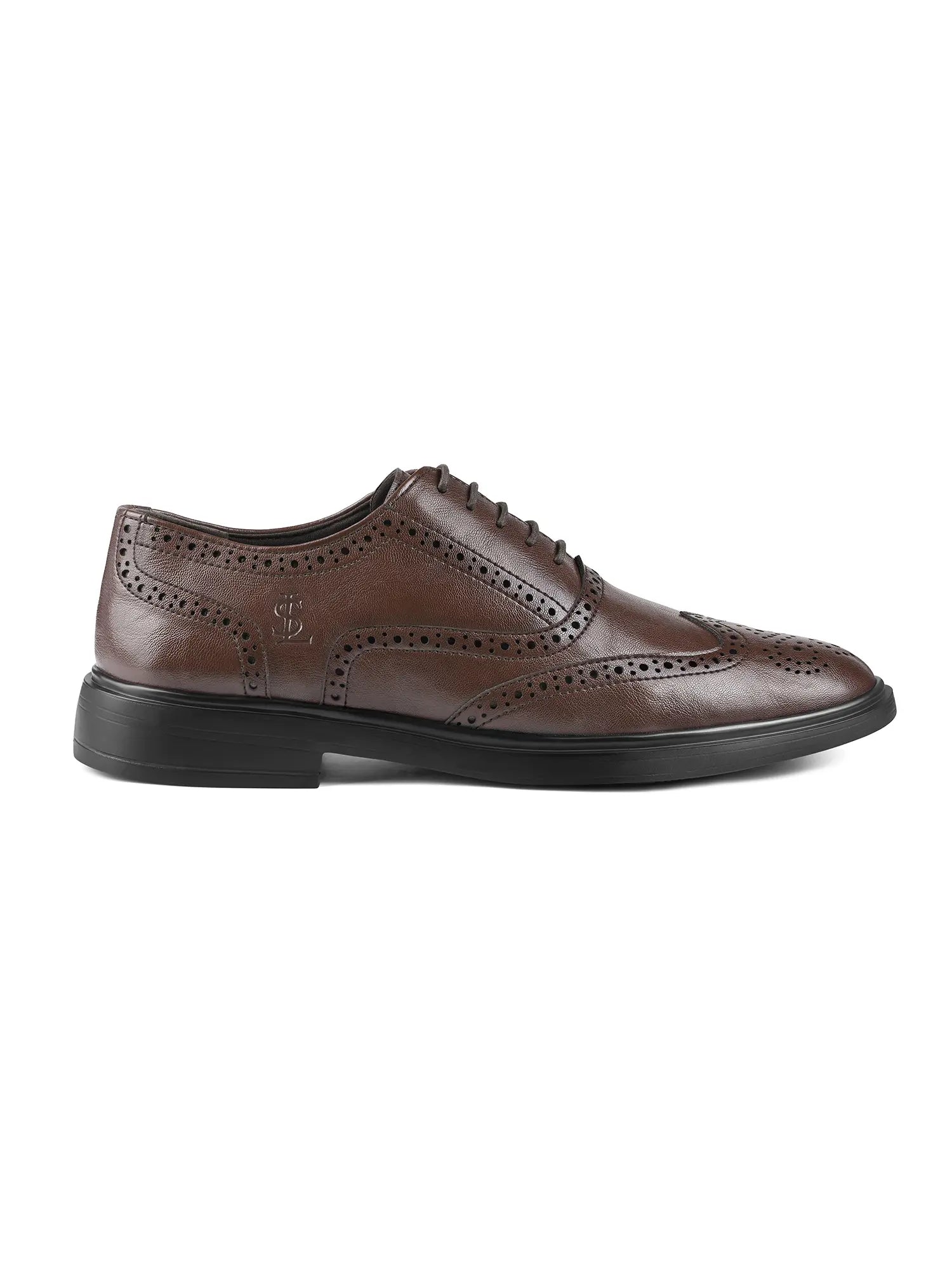 Brunette Brown Formal Brogue Shoes