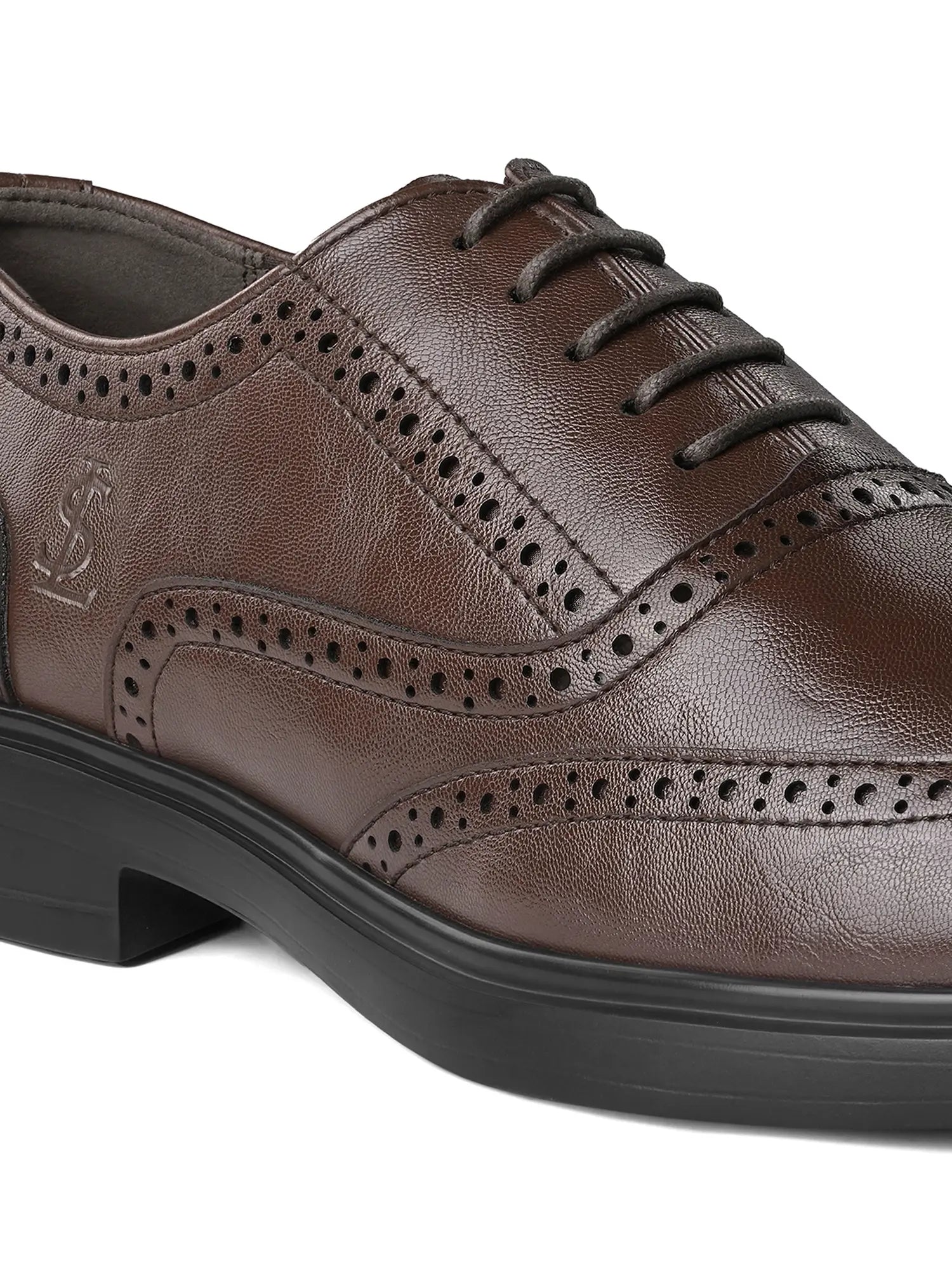 Brunette Brown Formal Brogue Shoes