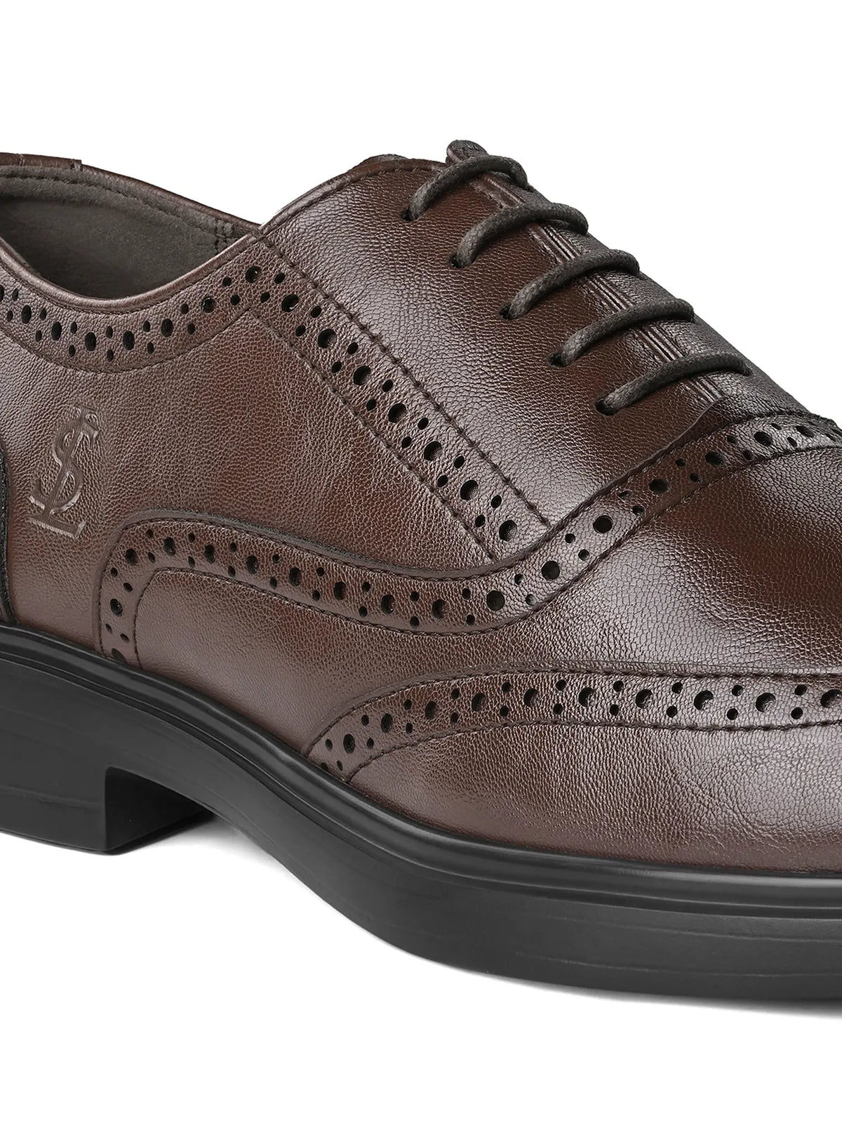 Brunette Brown Formal Brogue Shoes