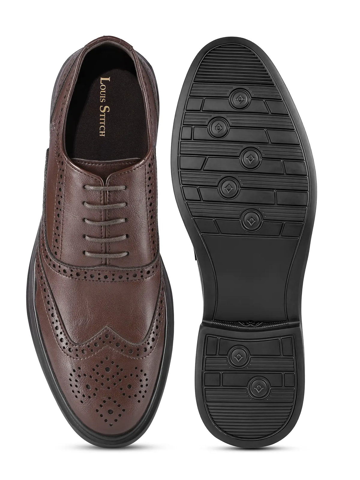 Brunette Brown Formal Brogue Shoes