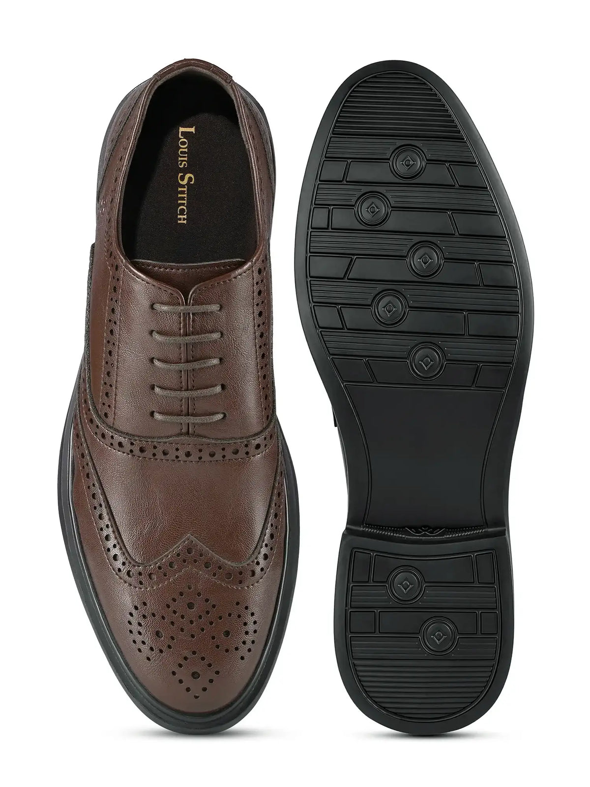 Brunette Brown Formal Brogue Shoes