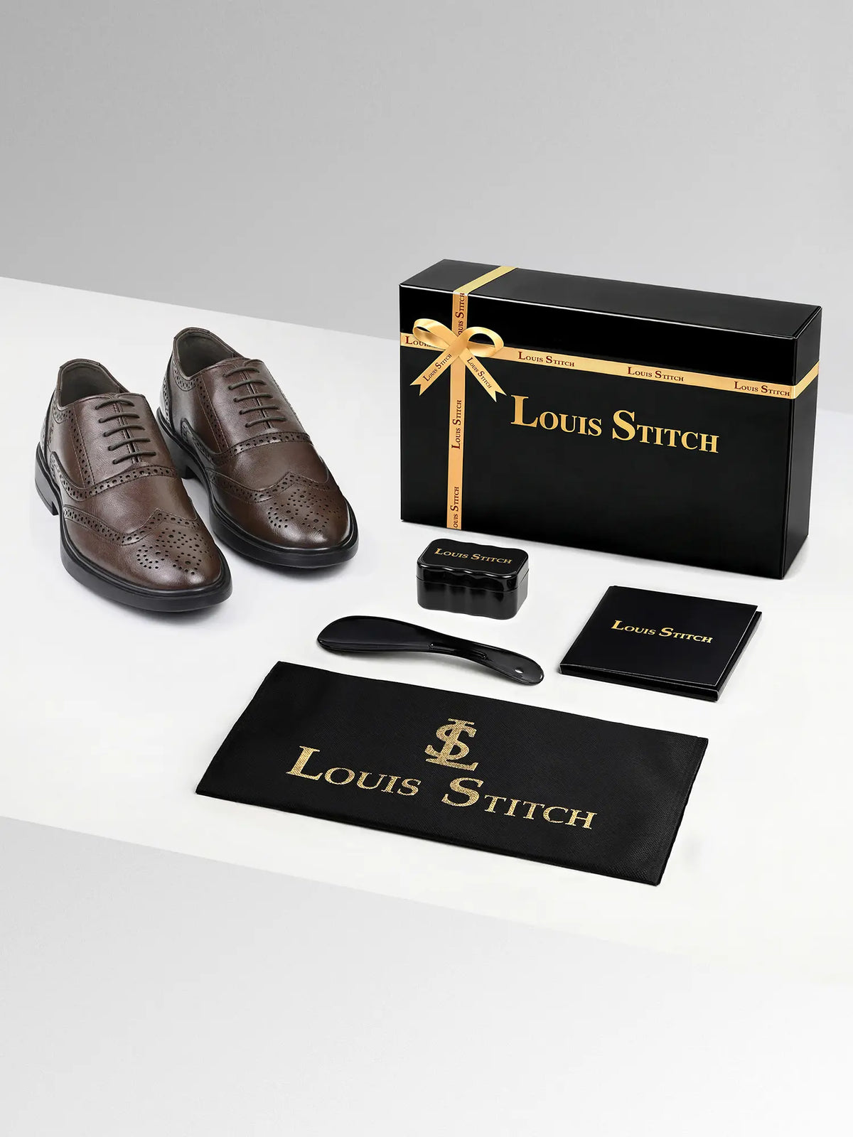 Brunette Brown Formal Brogue Shoes