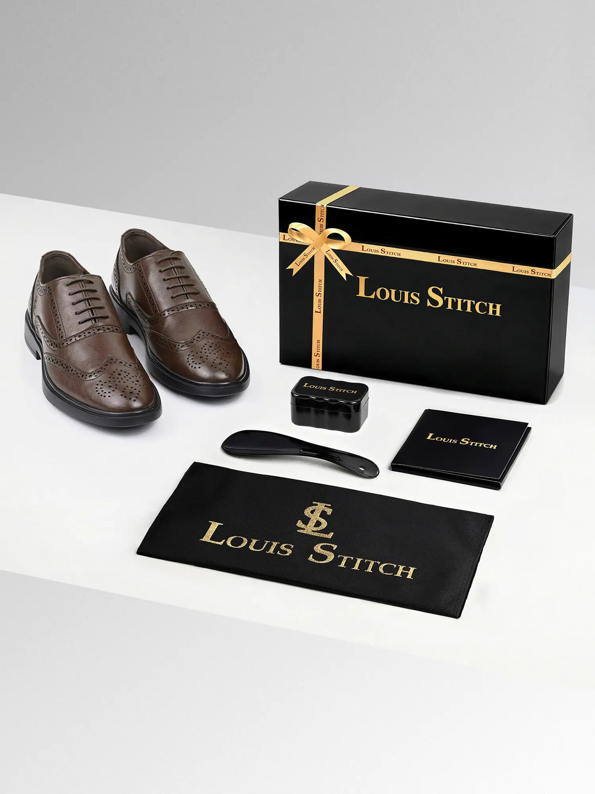 Brunette Brown Formal Brogue Shoes