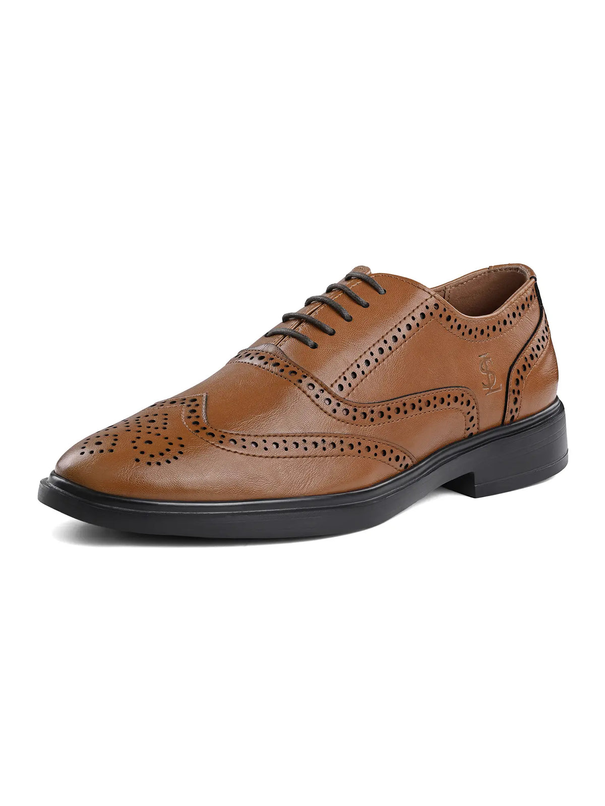 Russet Tan Formal Brogue Shoes
