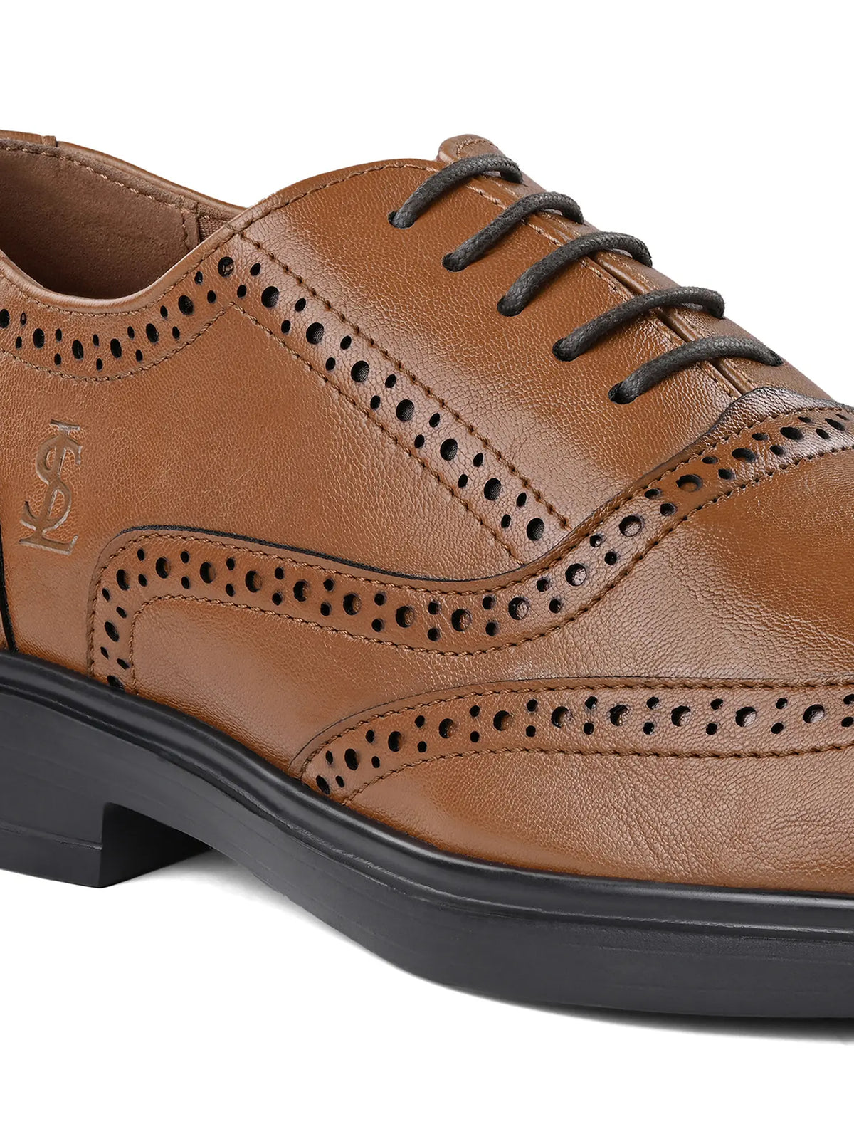 Russet Tan Formal Brogue Shoes