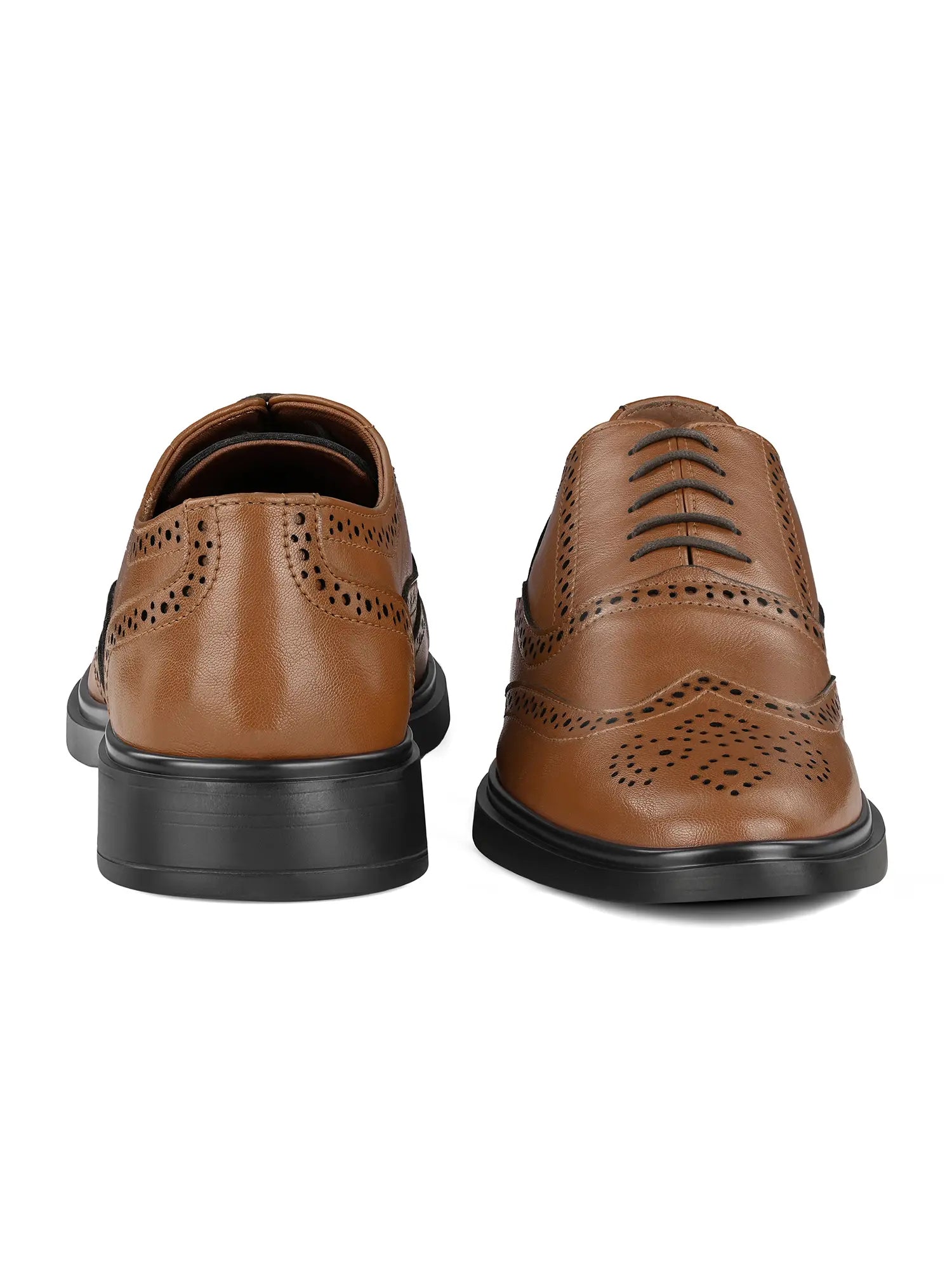 Russet Tan Formal Brogue Shoes