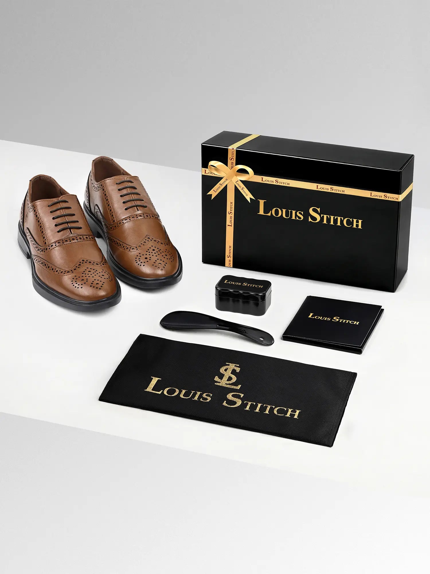 Russet Tan Formal Brogue Shoes