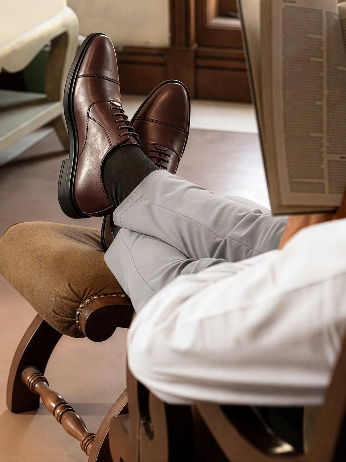 Brunette Brown Comforter Series Formal Derby Shoes