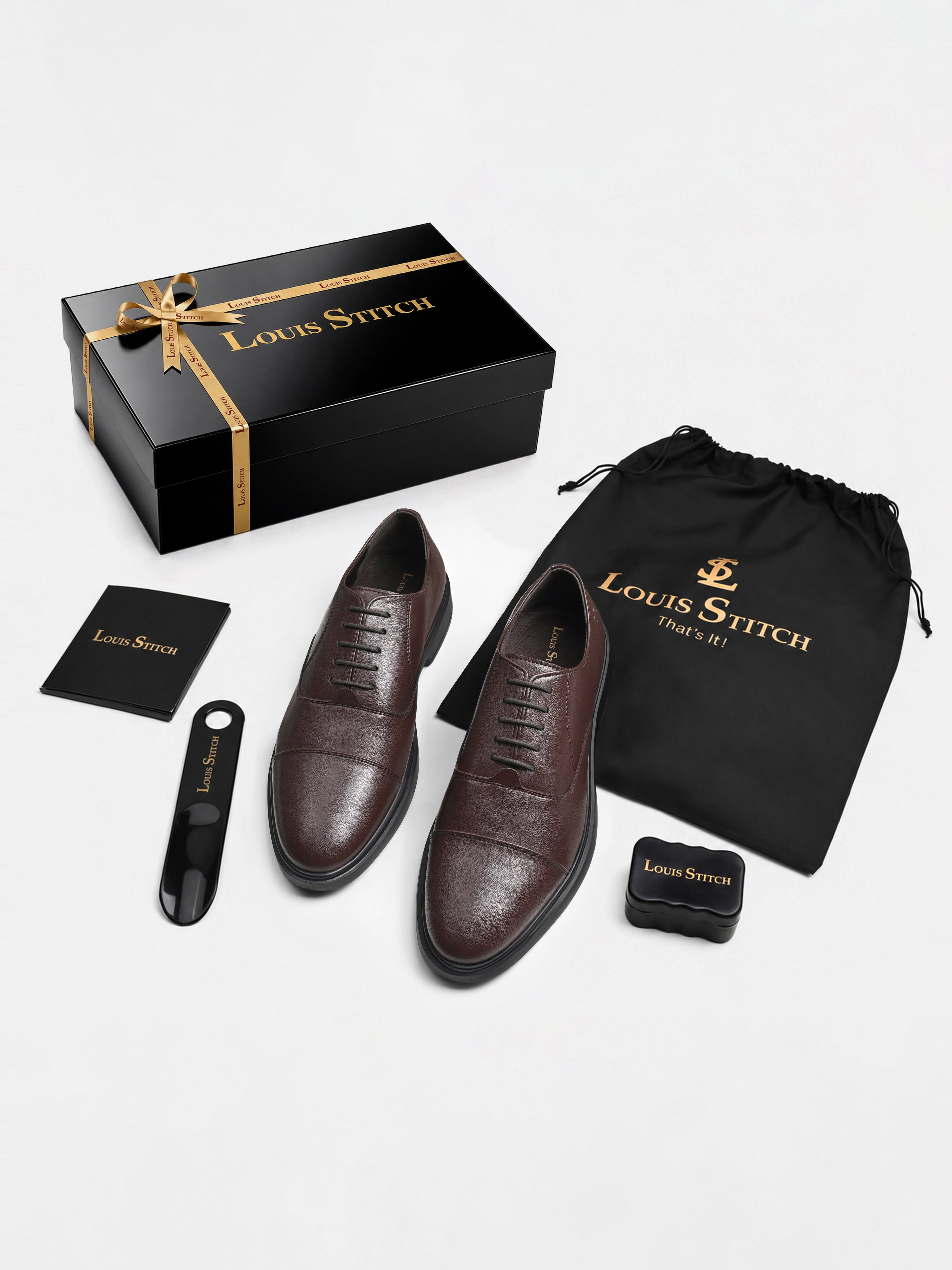 Brunette Brown Comforter Series Formal Derby Shoes