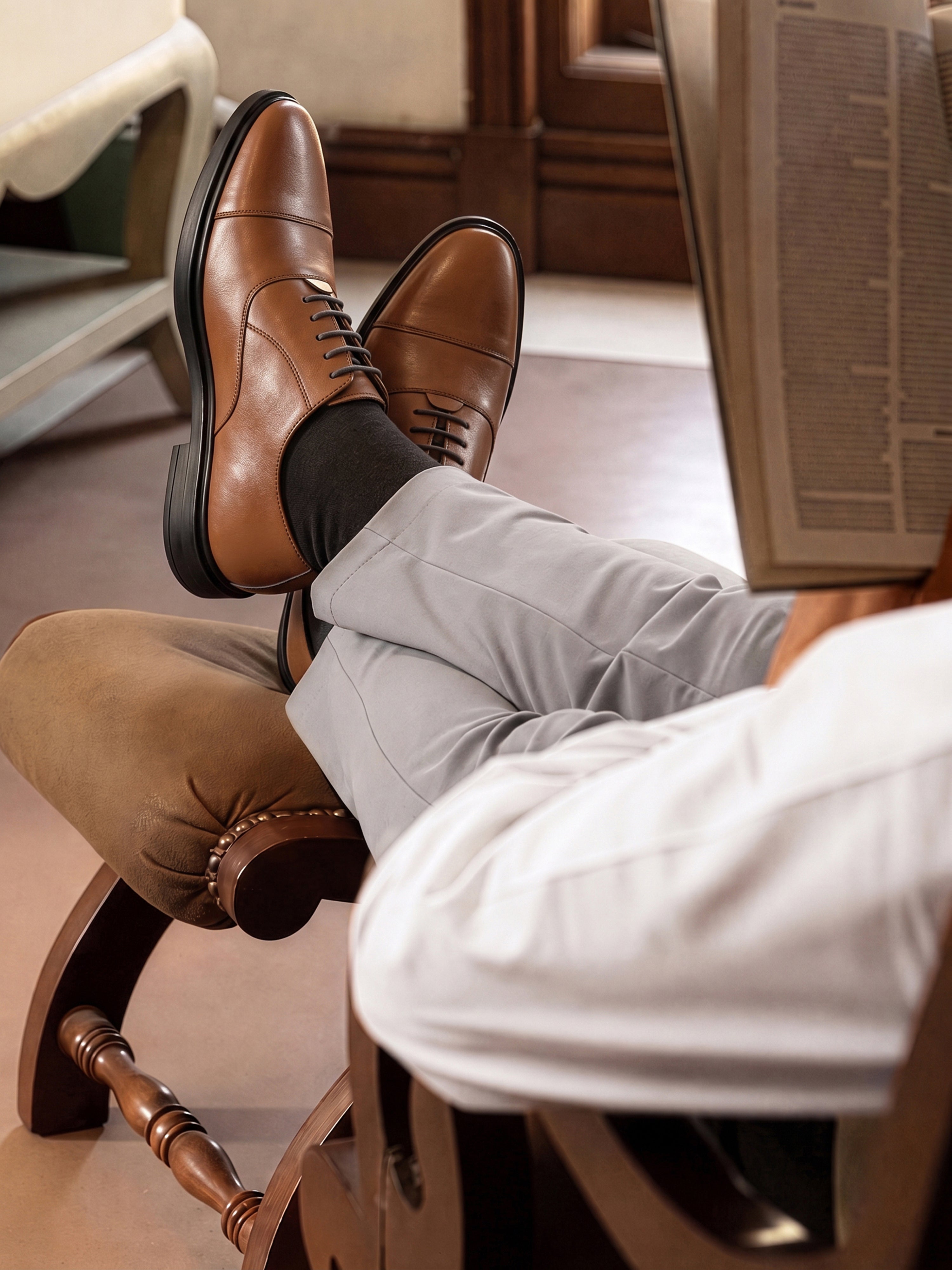 Russet Tan Comforter Series Formal Derby Shoes