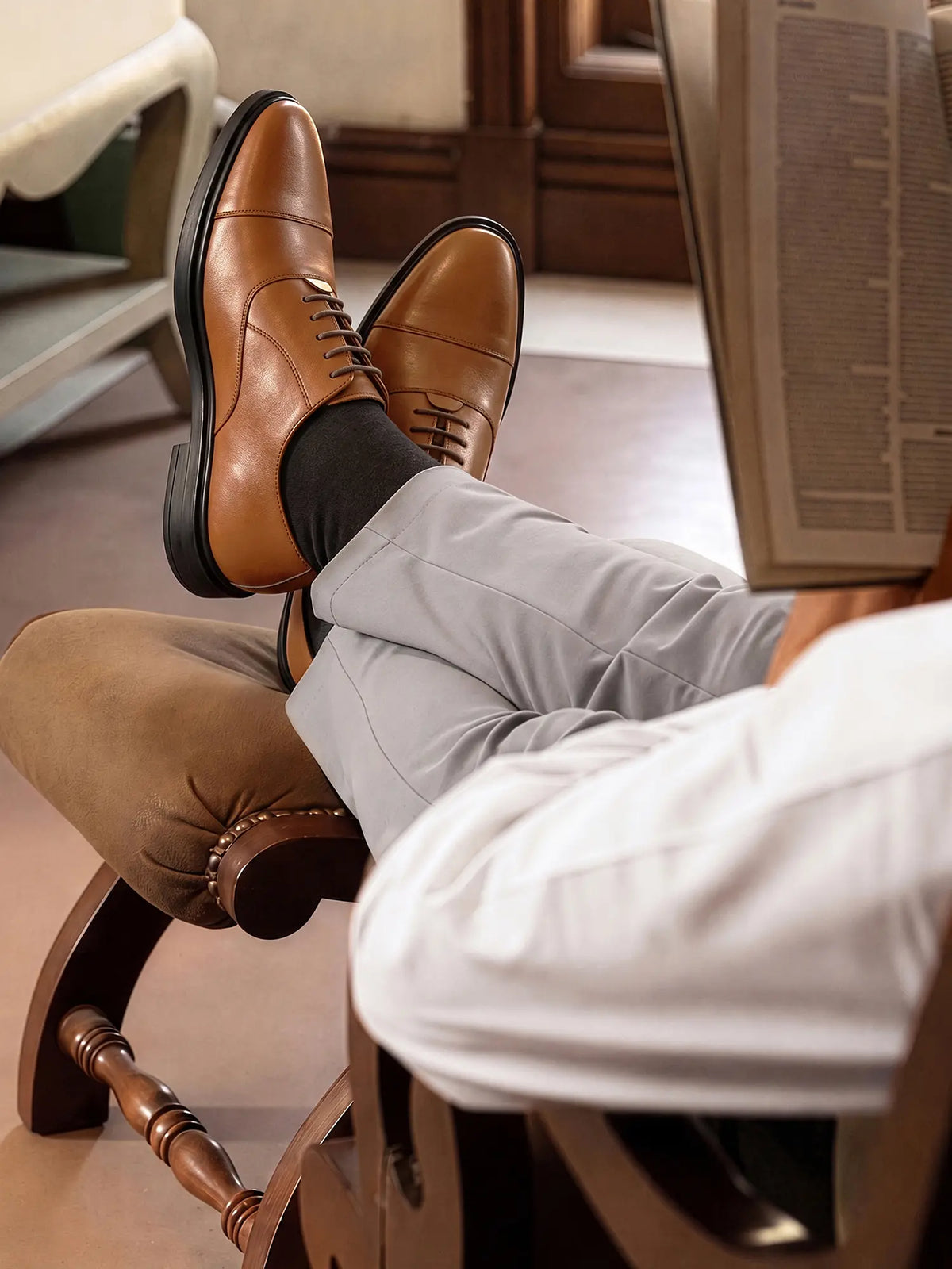 Russet Tan Comforter Series Formal Derby Shoes