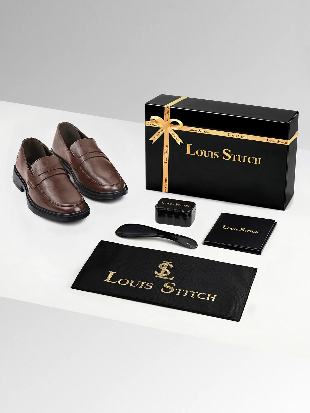 Brunette Brown Comforter Series Formal Slip-On Shoes