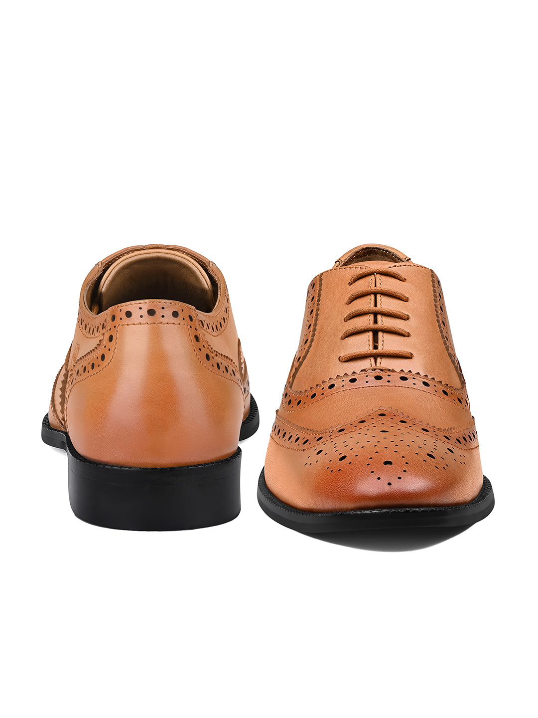Russet Tan Italian Crust Leather Formal Brogue