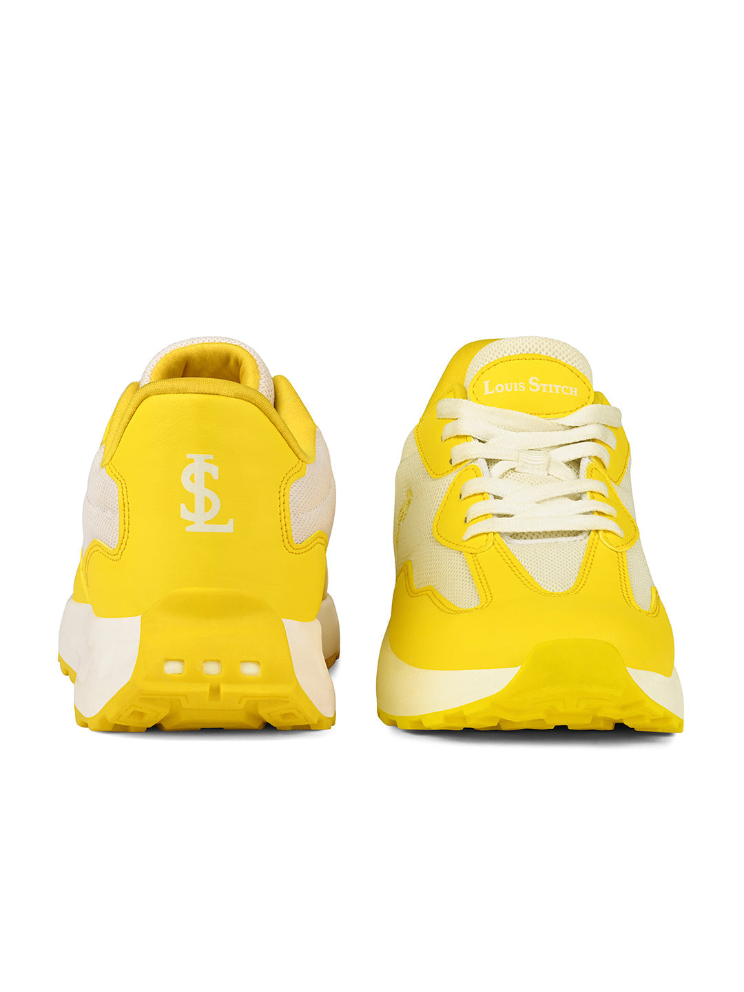 Aurelian Yellow Lightweight Athleisure Sport Shoes