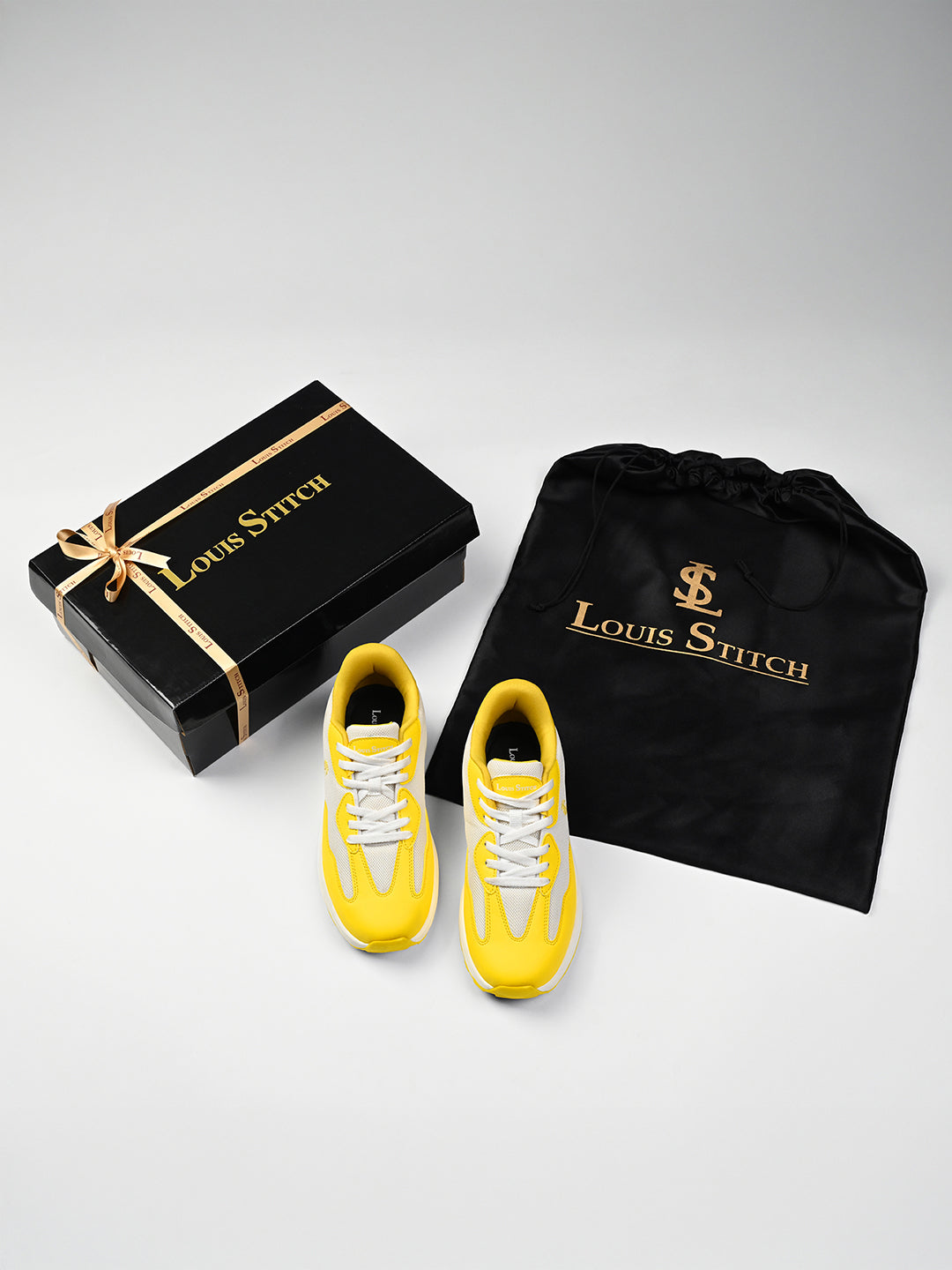 Aurelian Yellow Lightweight Athleisure Sport Shoes