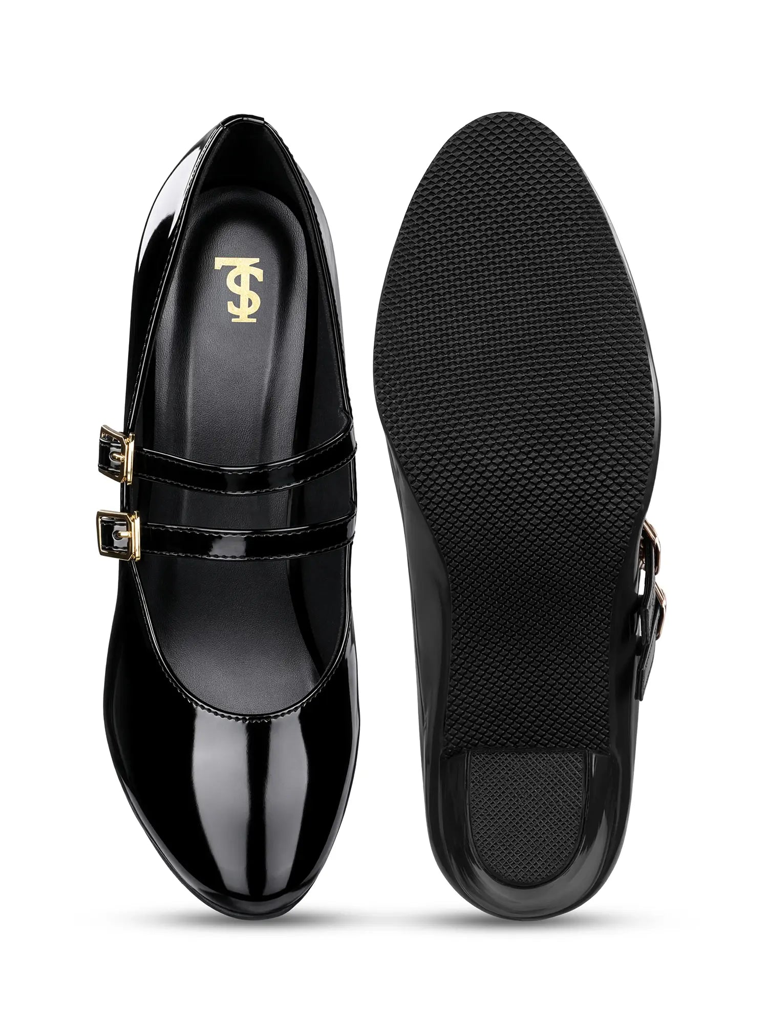 Women's Black Luxury Comfort Block Heel Sandals