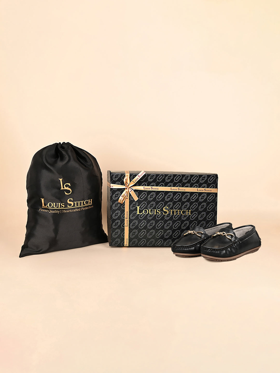 Women's Black Premium Solid Slip-On Casual Loafers