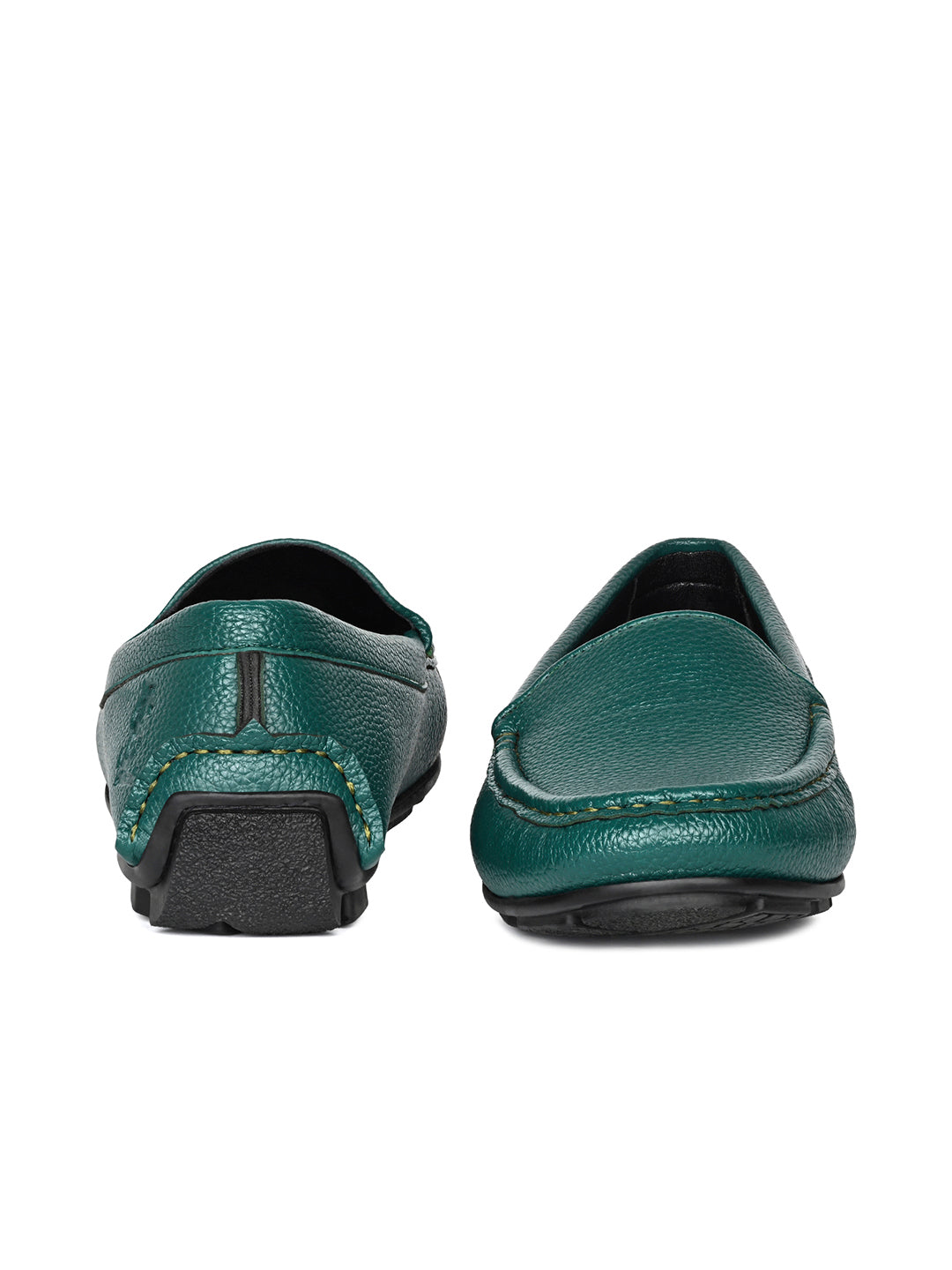 Women's Peacock Blue Premium Solid Slip-On Casual Loafers