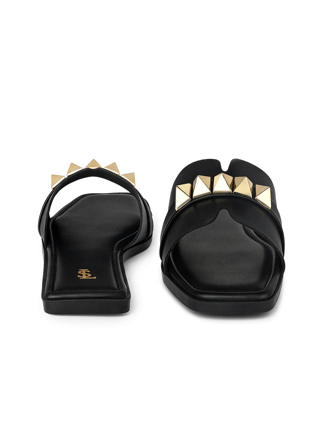 Women's Muse Black Elegant Flat Sandals