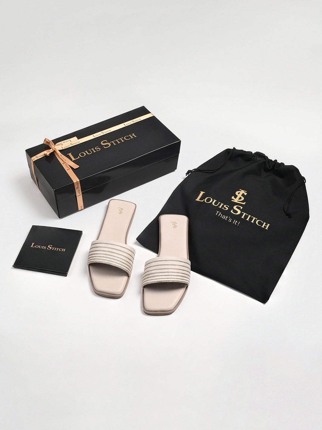 Women's Pearl White Elegant Flat Sandals