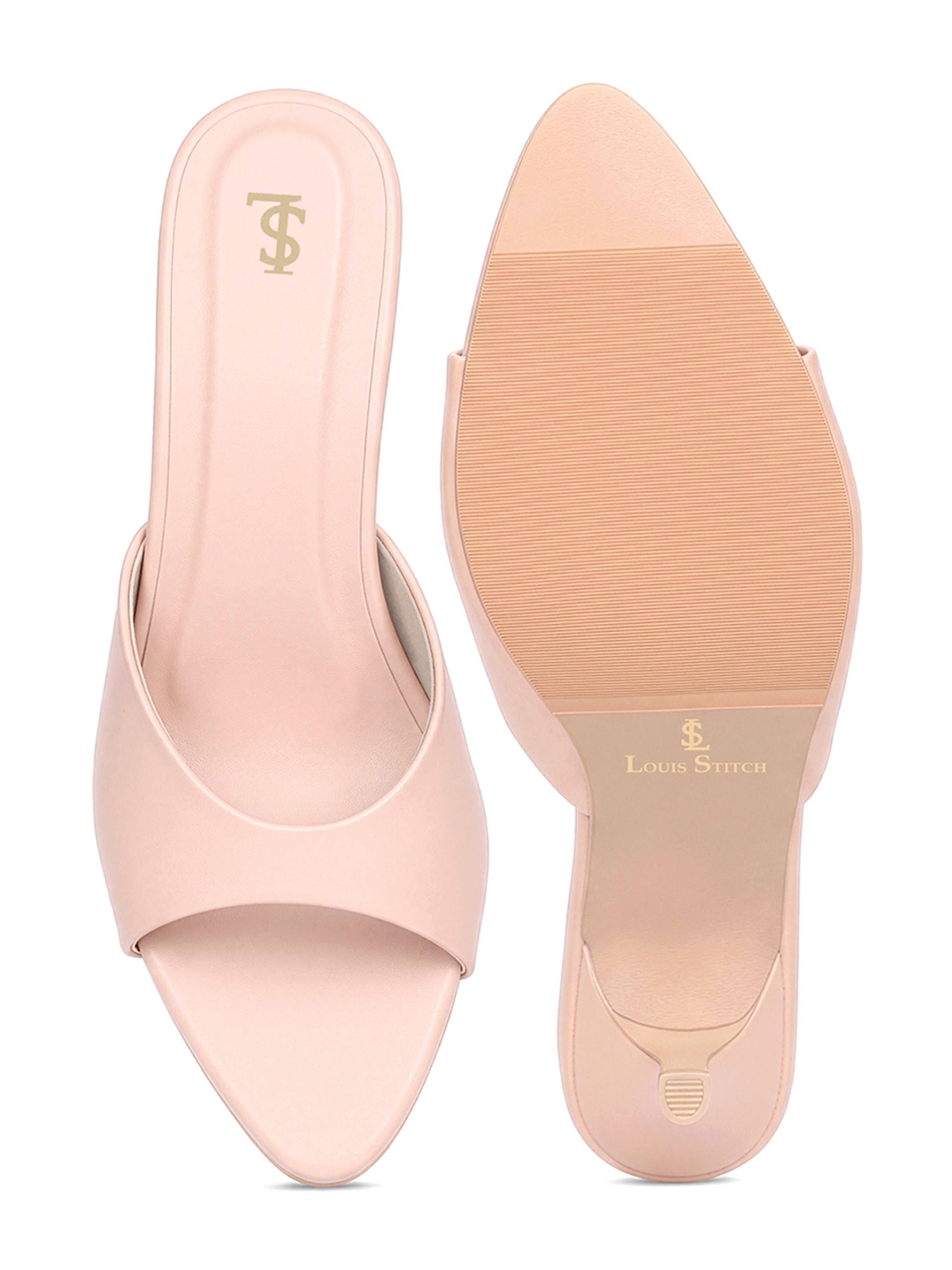 Women's Nude Luxury Comfort Heel Sandals