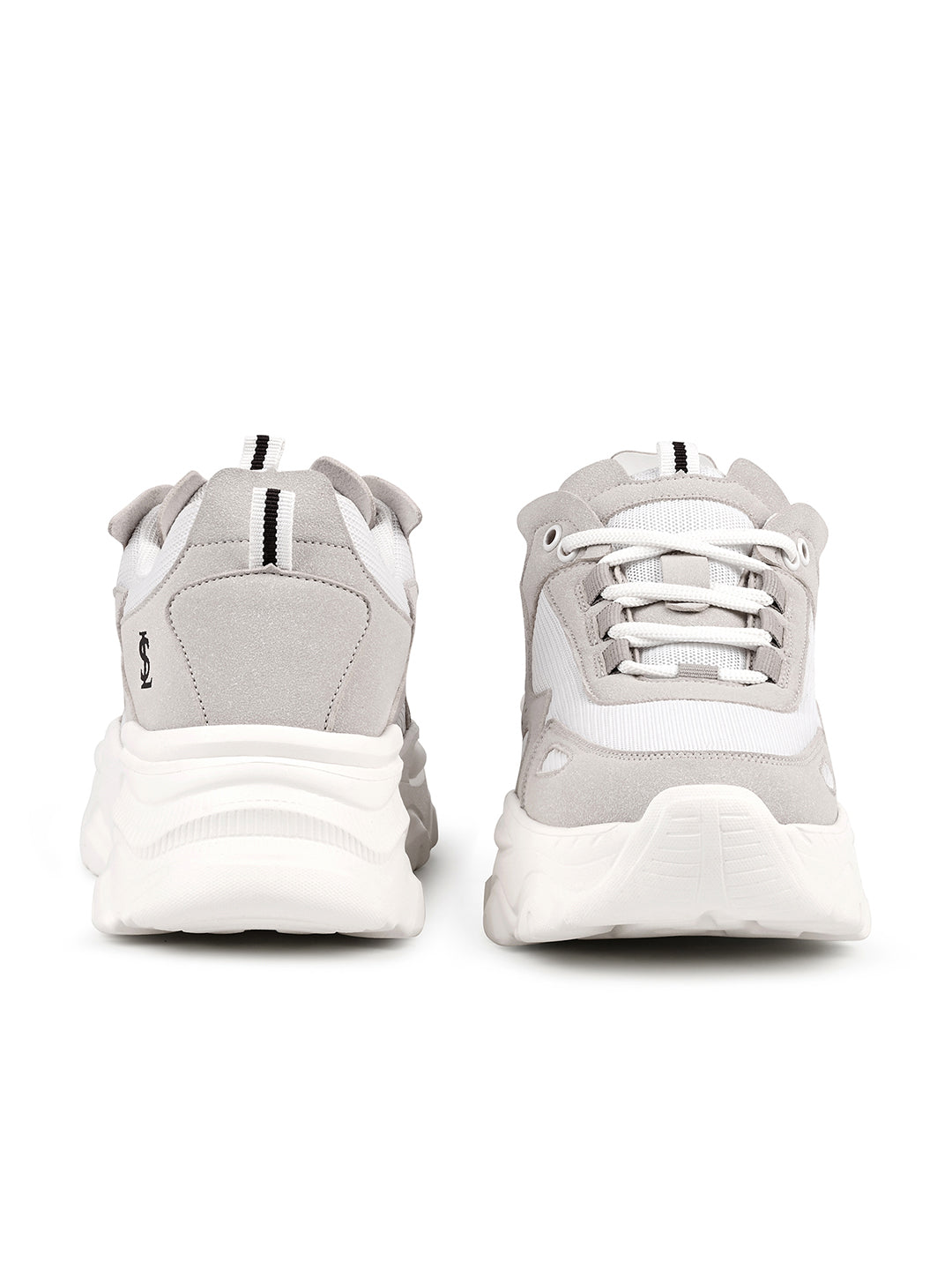 Beige and White Comfortable Women Sneakers