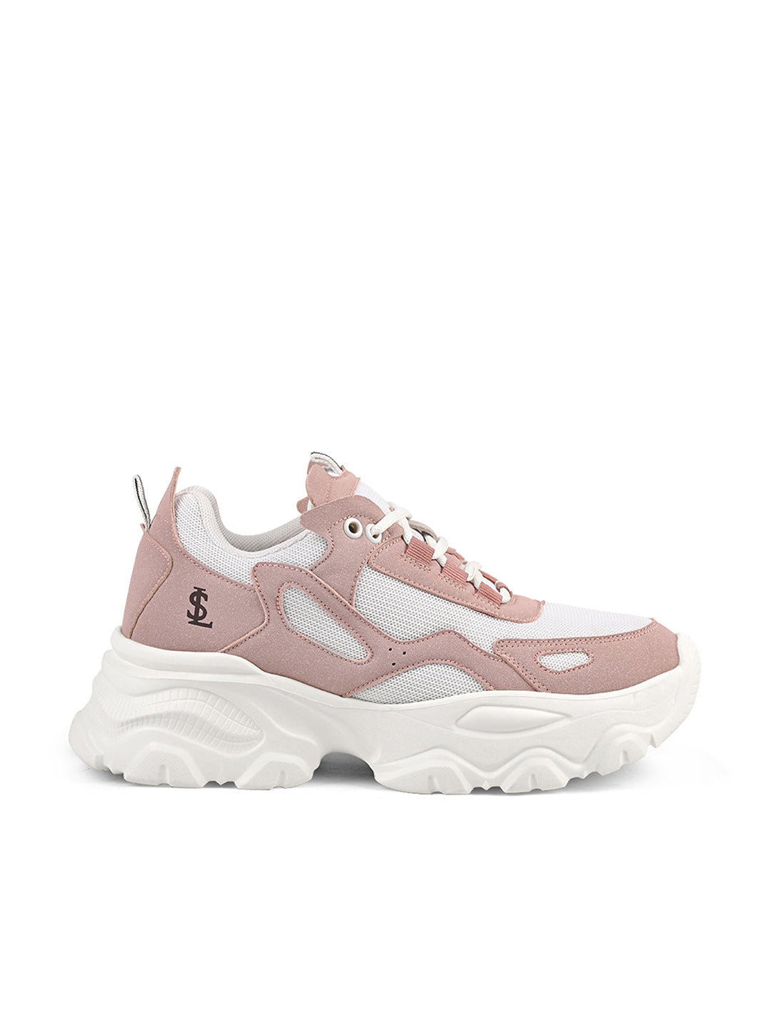 Pink and White Comfortable Women Sneakers