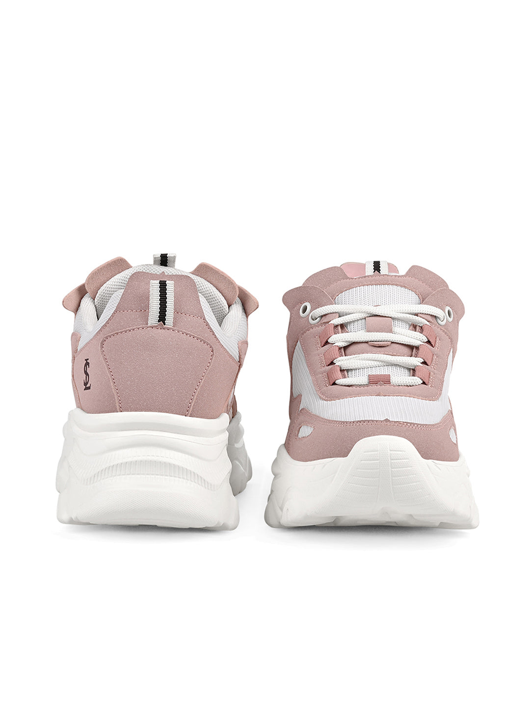Pink and White Comfortable Women Sneakers