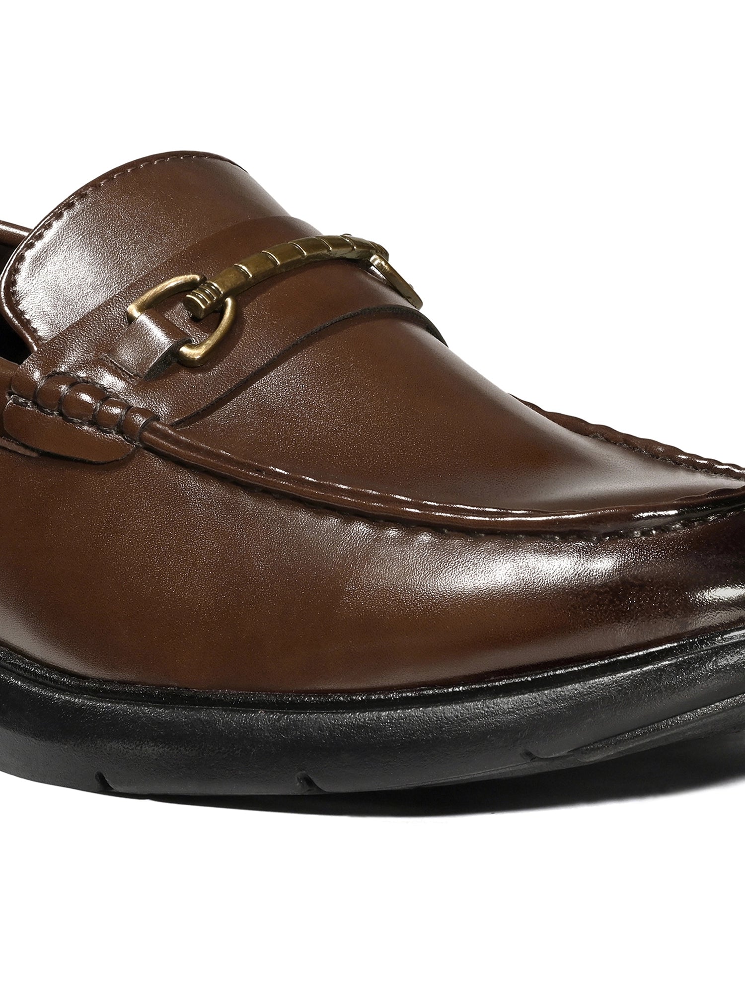 Men’s Brunette Brown Formal Moccasin Shoes