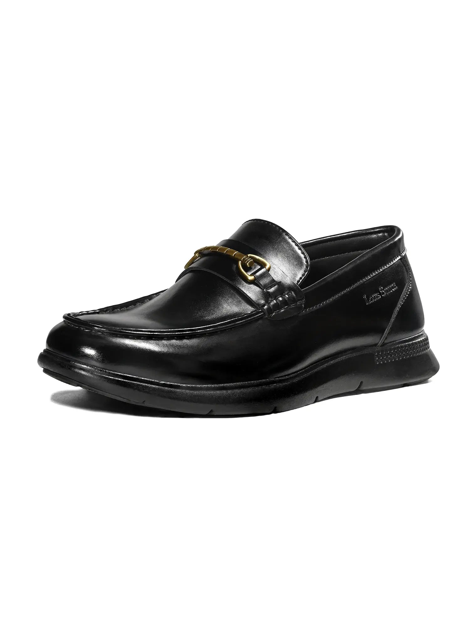 Men’s Jet Black Formal Moccasin Shoes