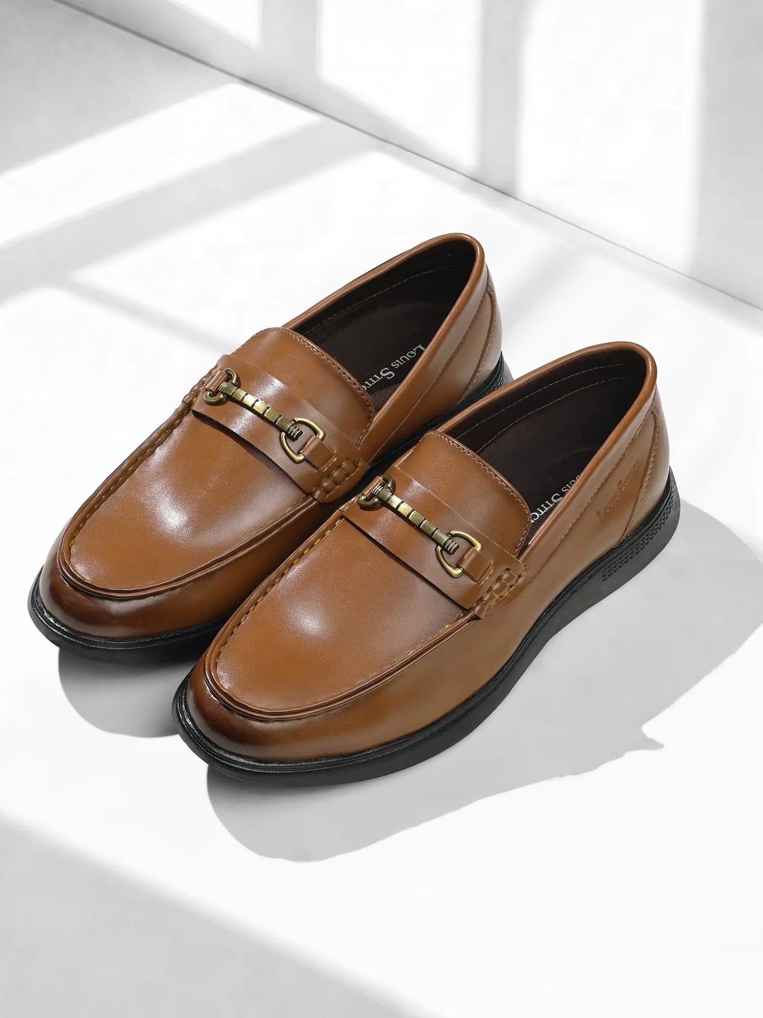 Men’s Russet Tan Formal Moccasin Shoes