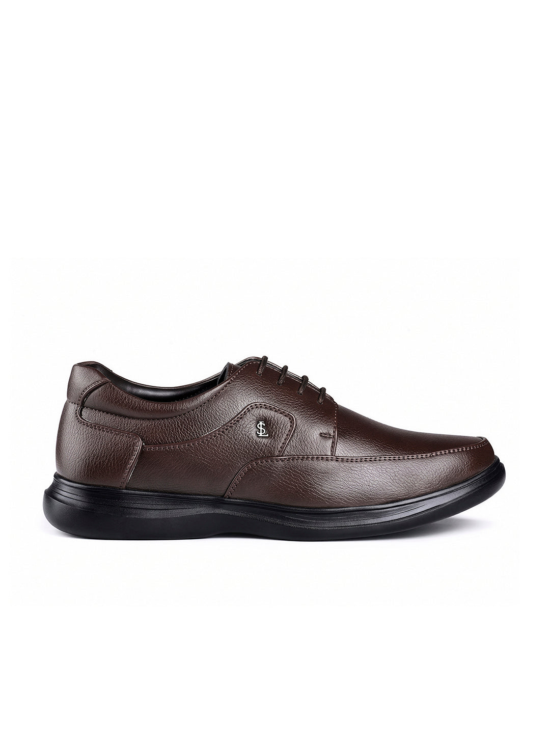 Brunette Brown Genuine Leather Ultra Lightweight Derby Shoes