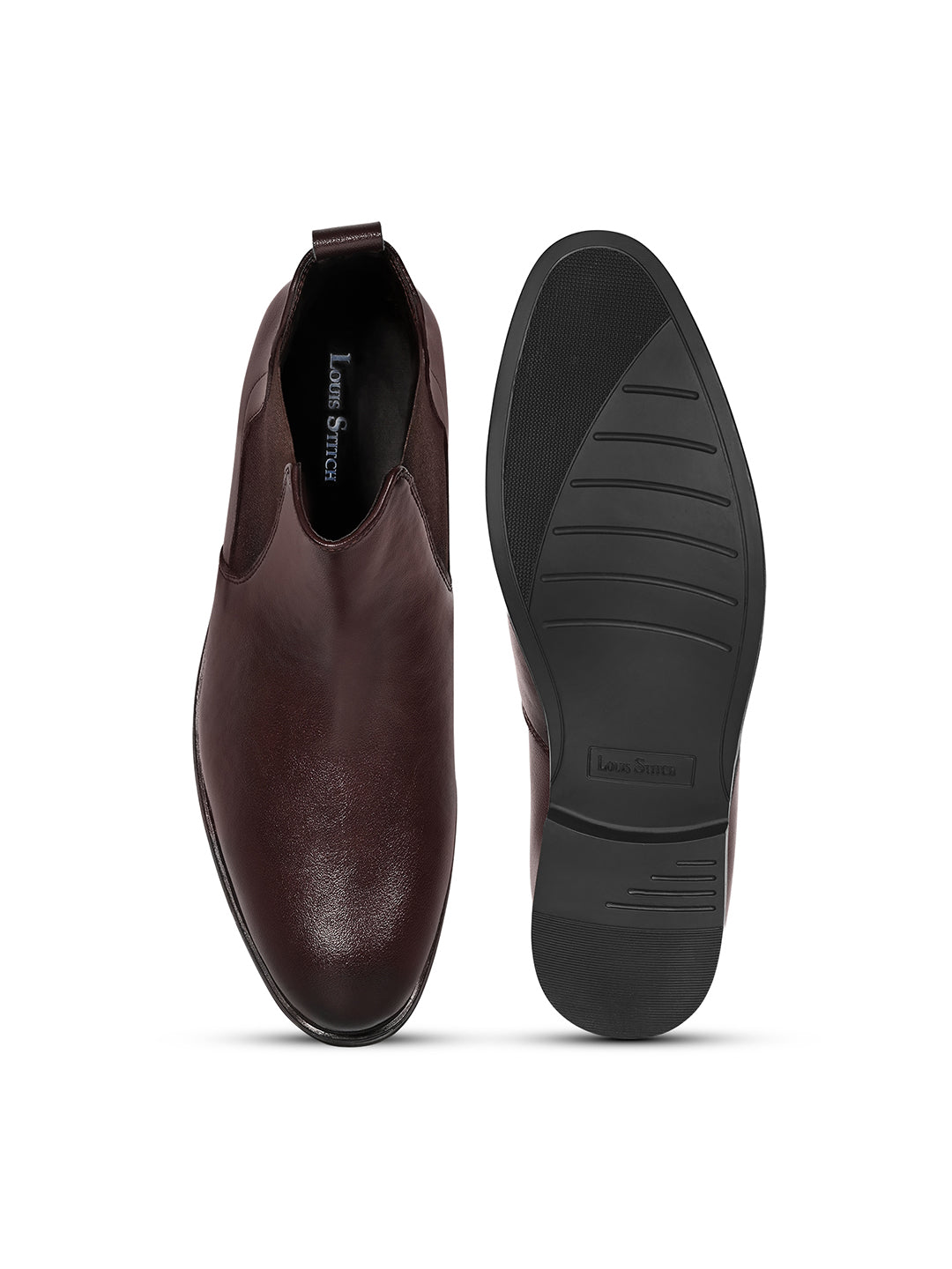 Mexican Brown Mid-Top Ankle Slip-On Chelsea Boots
