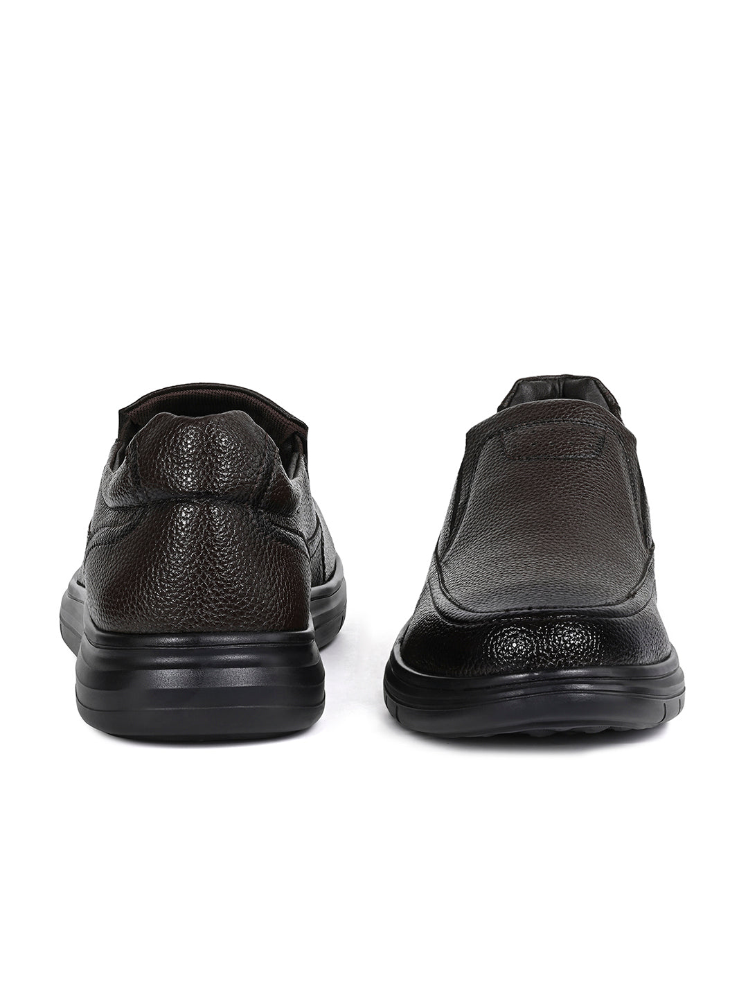 Brunette Brown Milled Lightweight Slip-On Moccasin