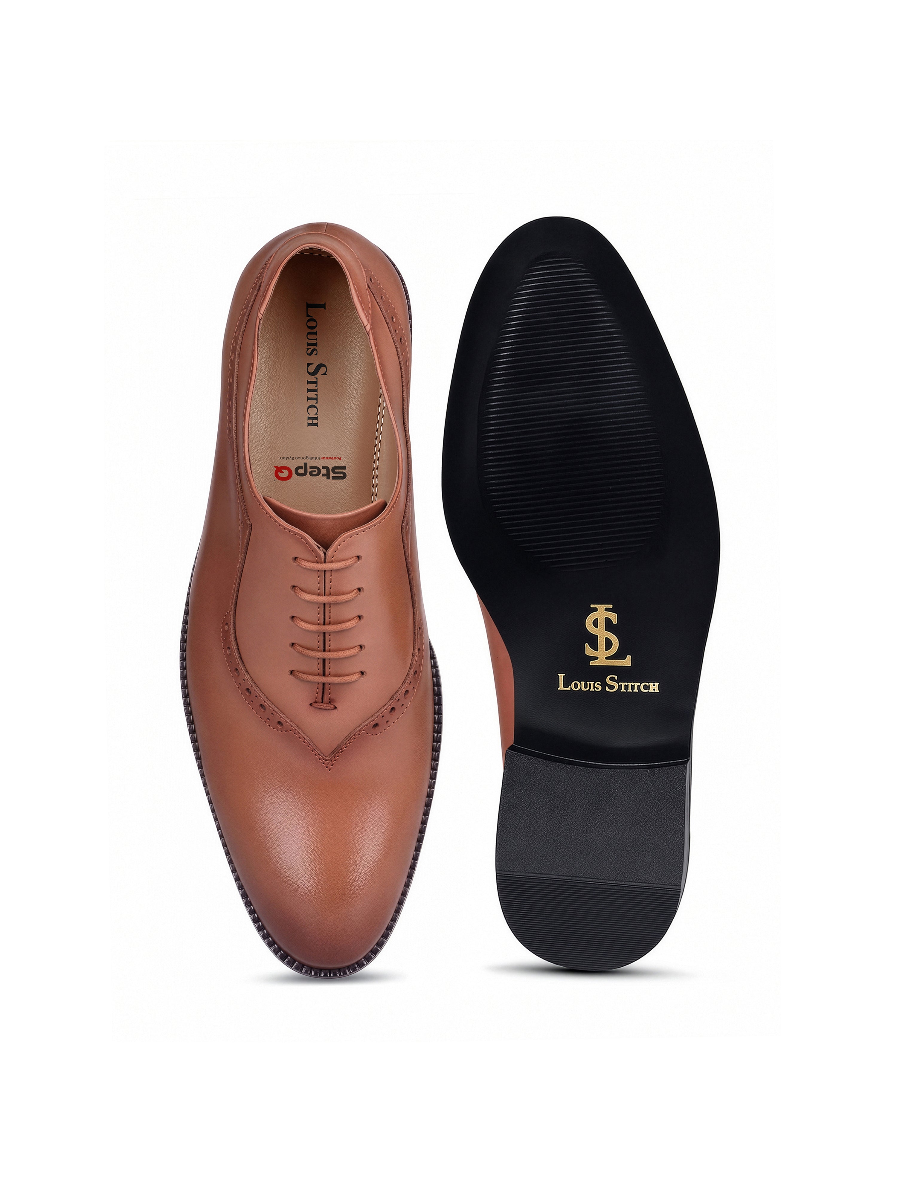 Russet Tan Italian Crust Leather Formal Derby