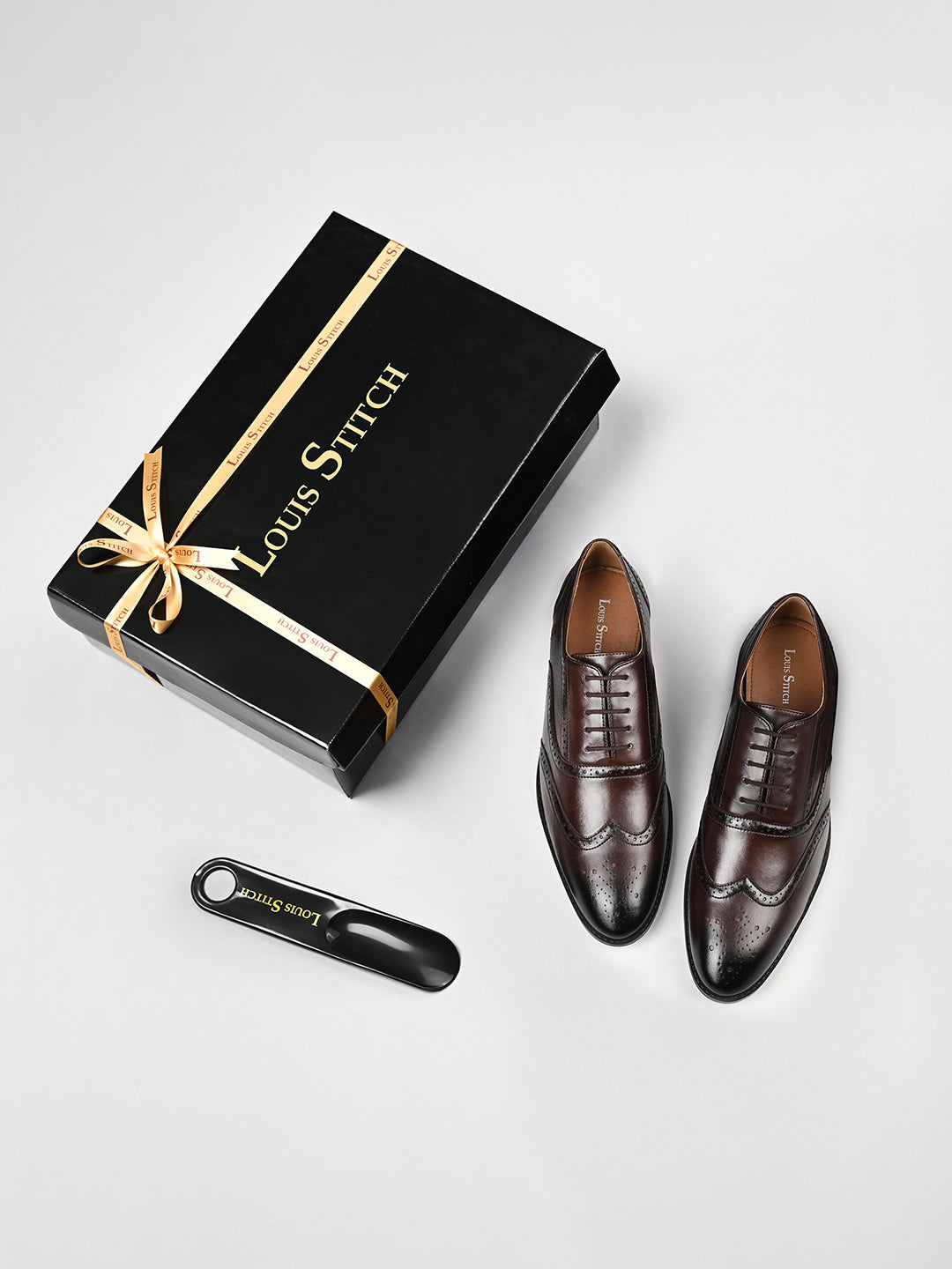Brunette Brown Formal Lace-Up Brogue Shoes