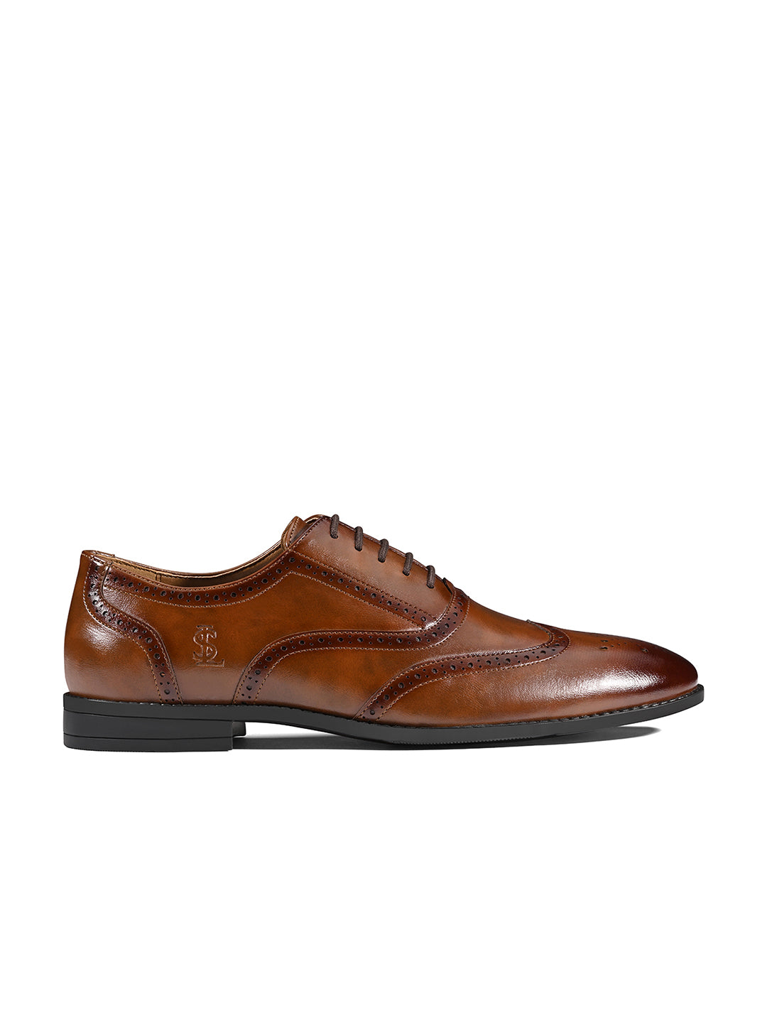 Russet Tan Formal Lace-Up Brogue Shoes