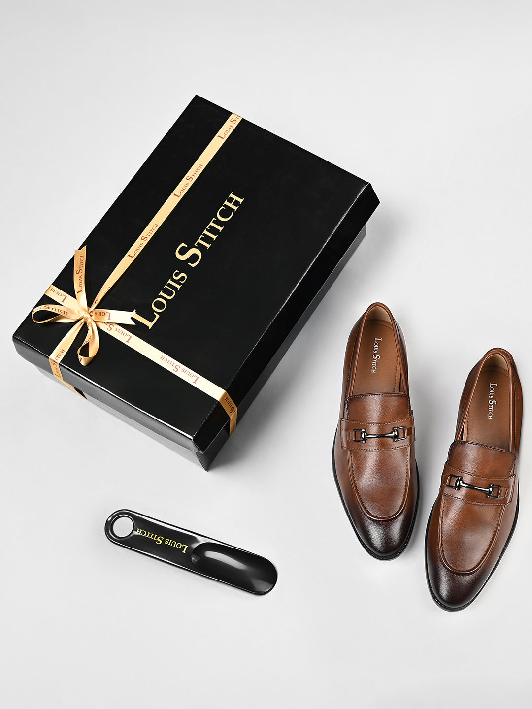 Russet Tan Formal Slip-On Moccasin Shoes