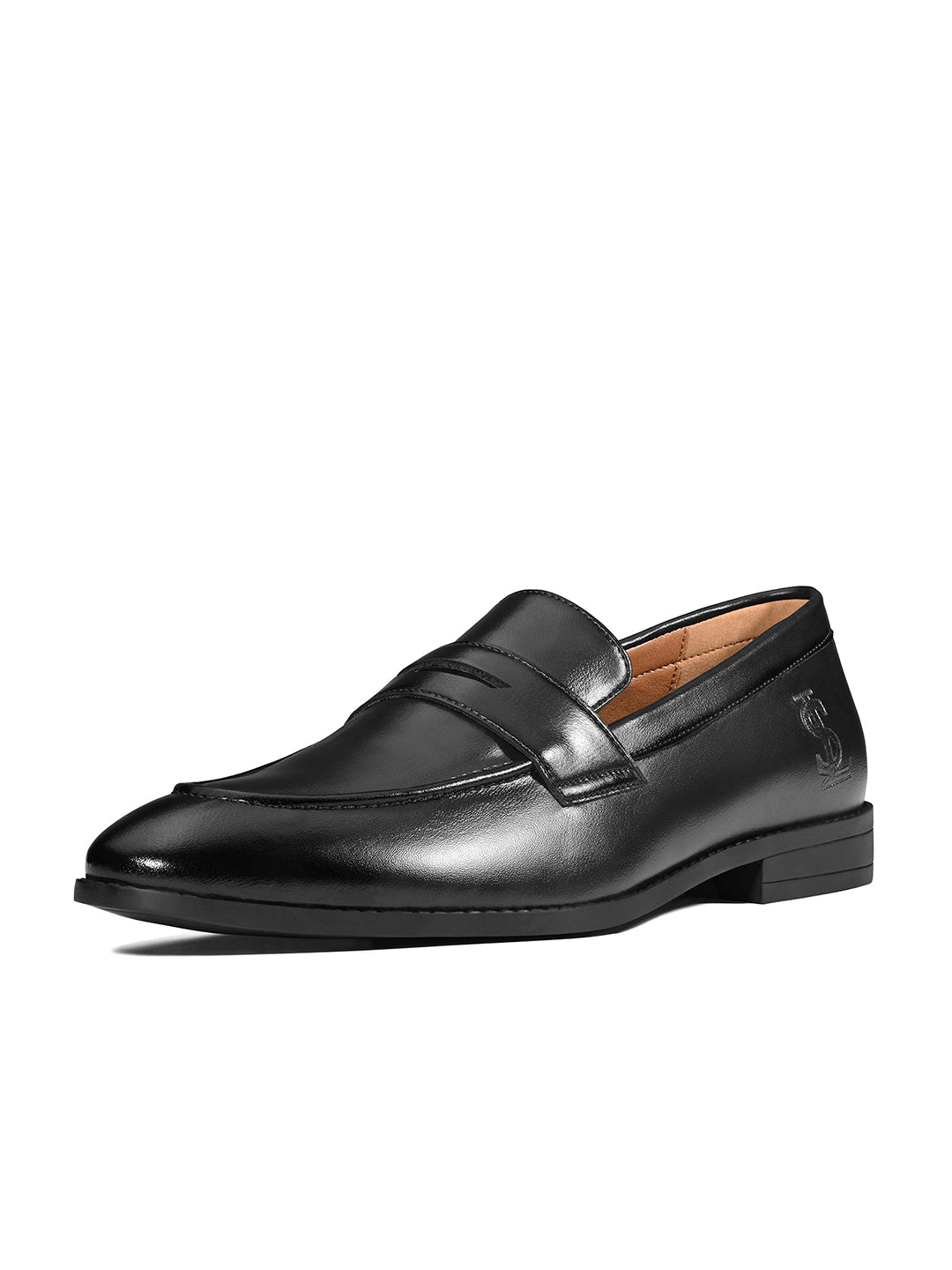 Jet Black Formal Slip-On Moccasin Shoes