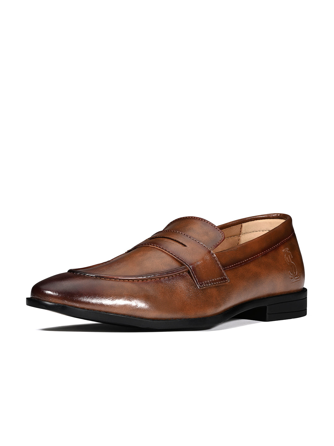 Russet Tan Formal Slip-On Moccasin Shoes
