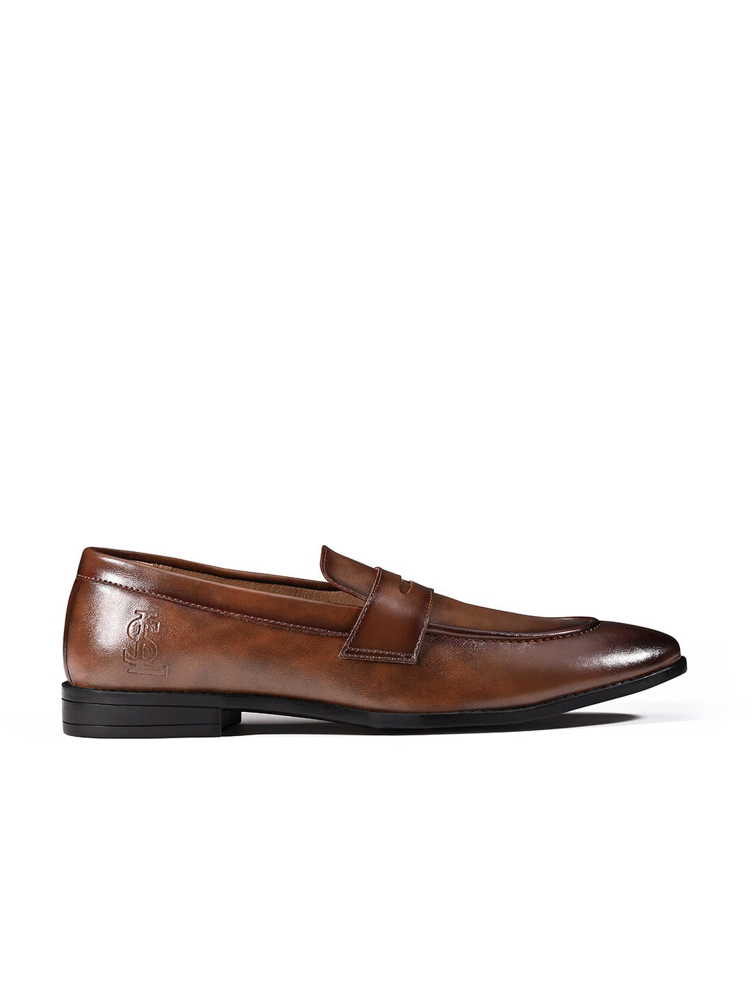 Russet Tan Formal Slip-On Moccasin Shoes